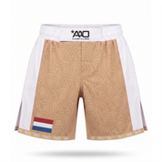 Niederlande Elevate MMA Shorts Beige/Weiss Bild 1