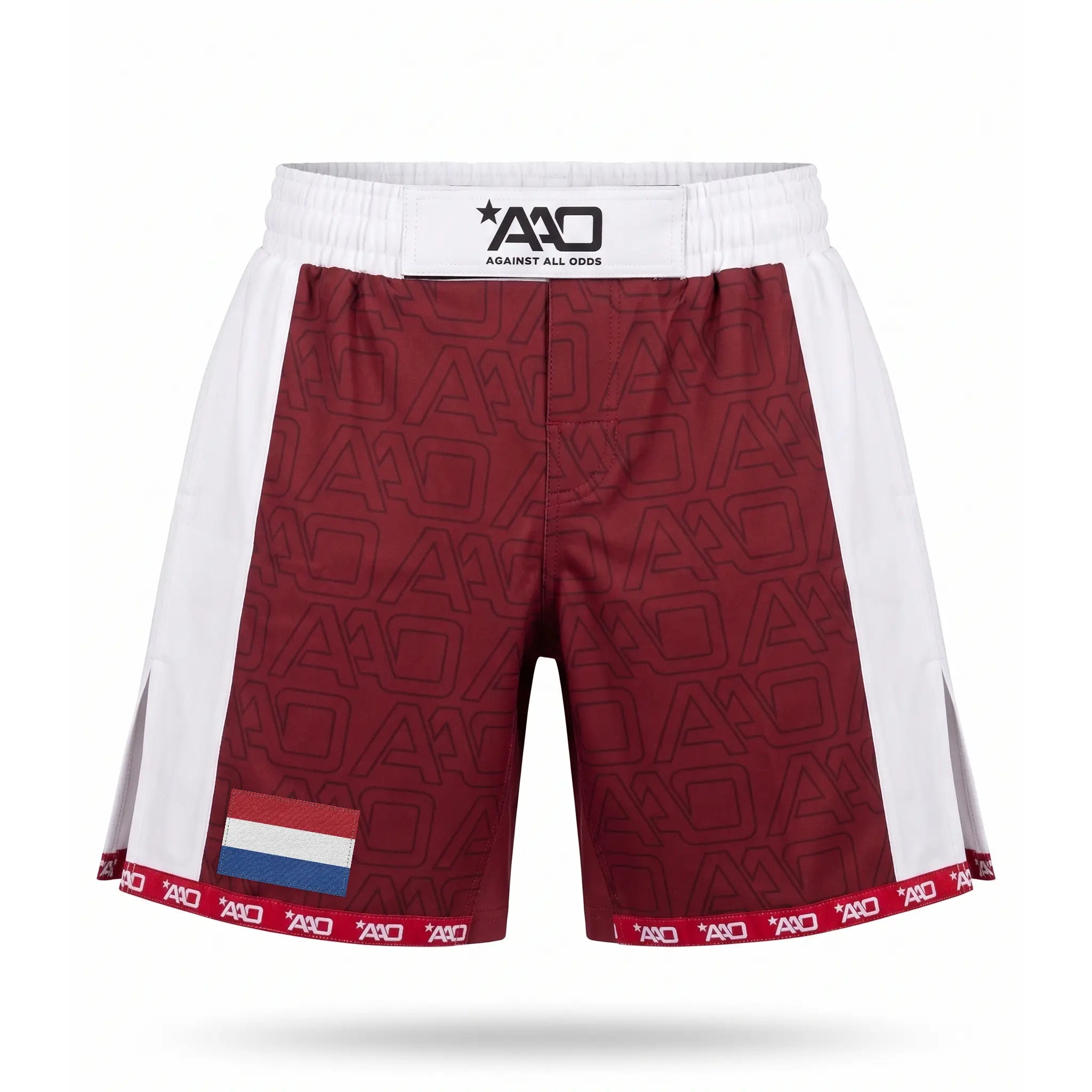 Niederlande Elevate MMA Shorts Rot/Weiss Bild 1