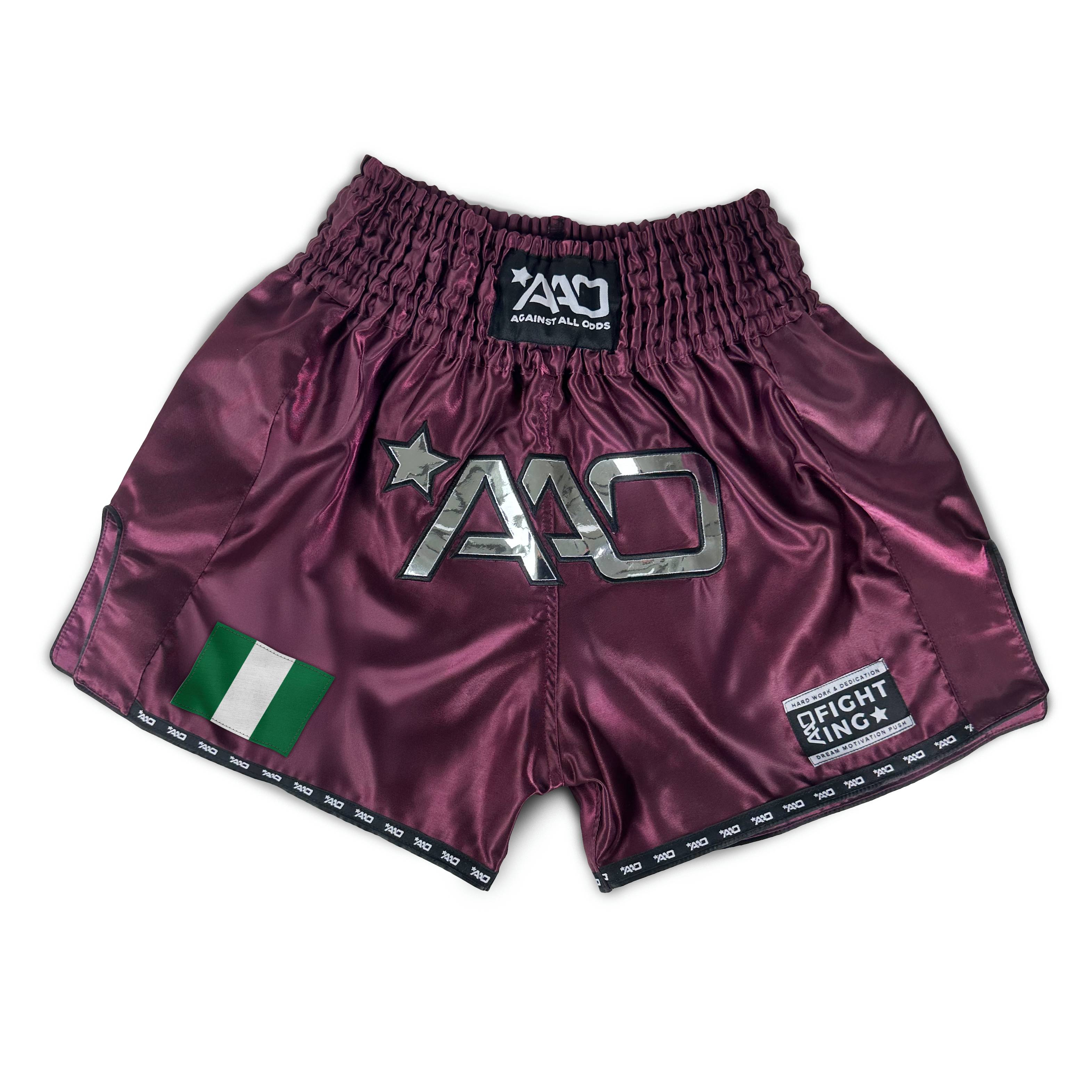 AAO Muay Thai Shorts "Legacy" - Nigeria - Aao-Fighting