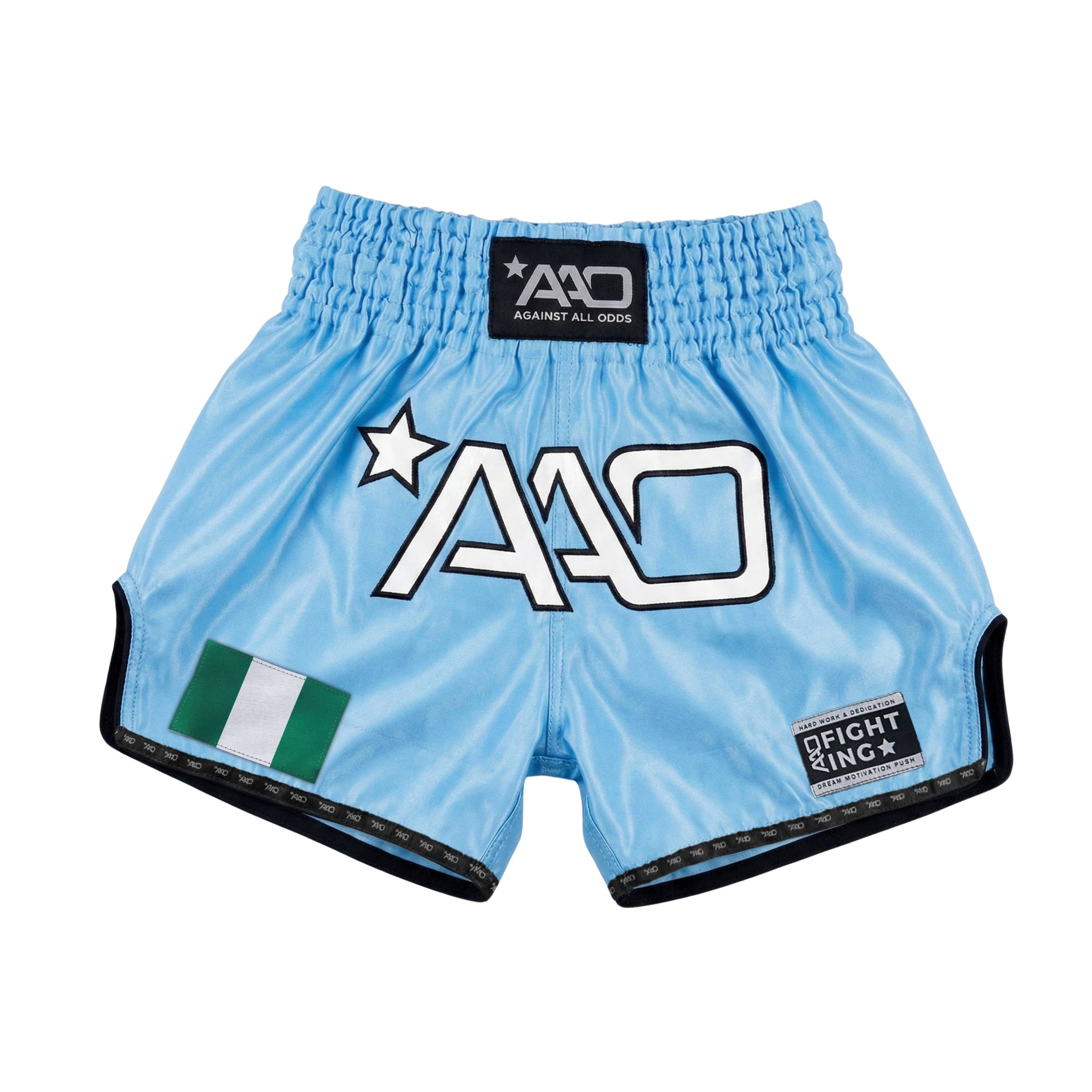 AAO Muay Thai Shorts "Legacy" - Nigeria - Aao-Fighting