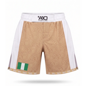 Nigeria Elevate MMA Shorts Beige/Weiss Bild 1