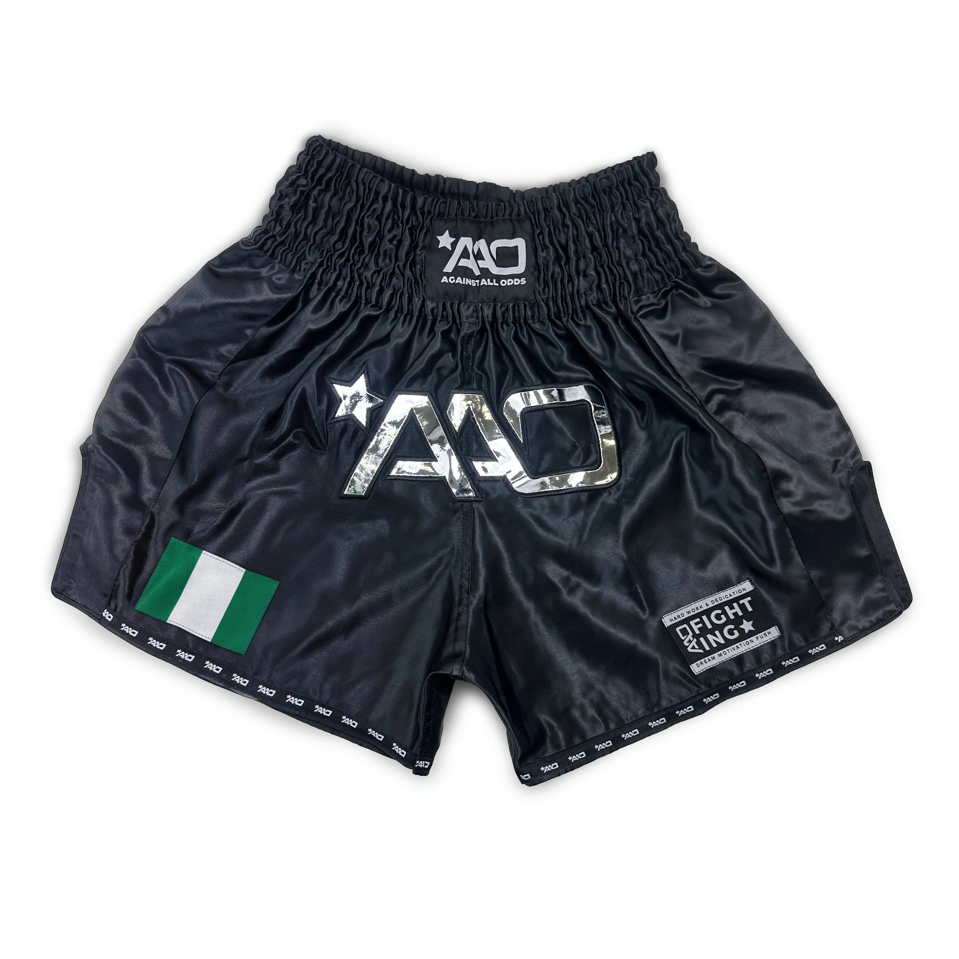 AAO Muay Thai Shorts "Legacy" - Nigeria - Aao-Fighting