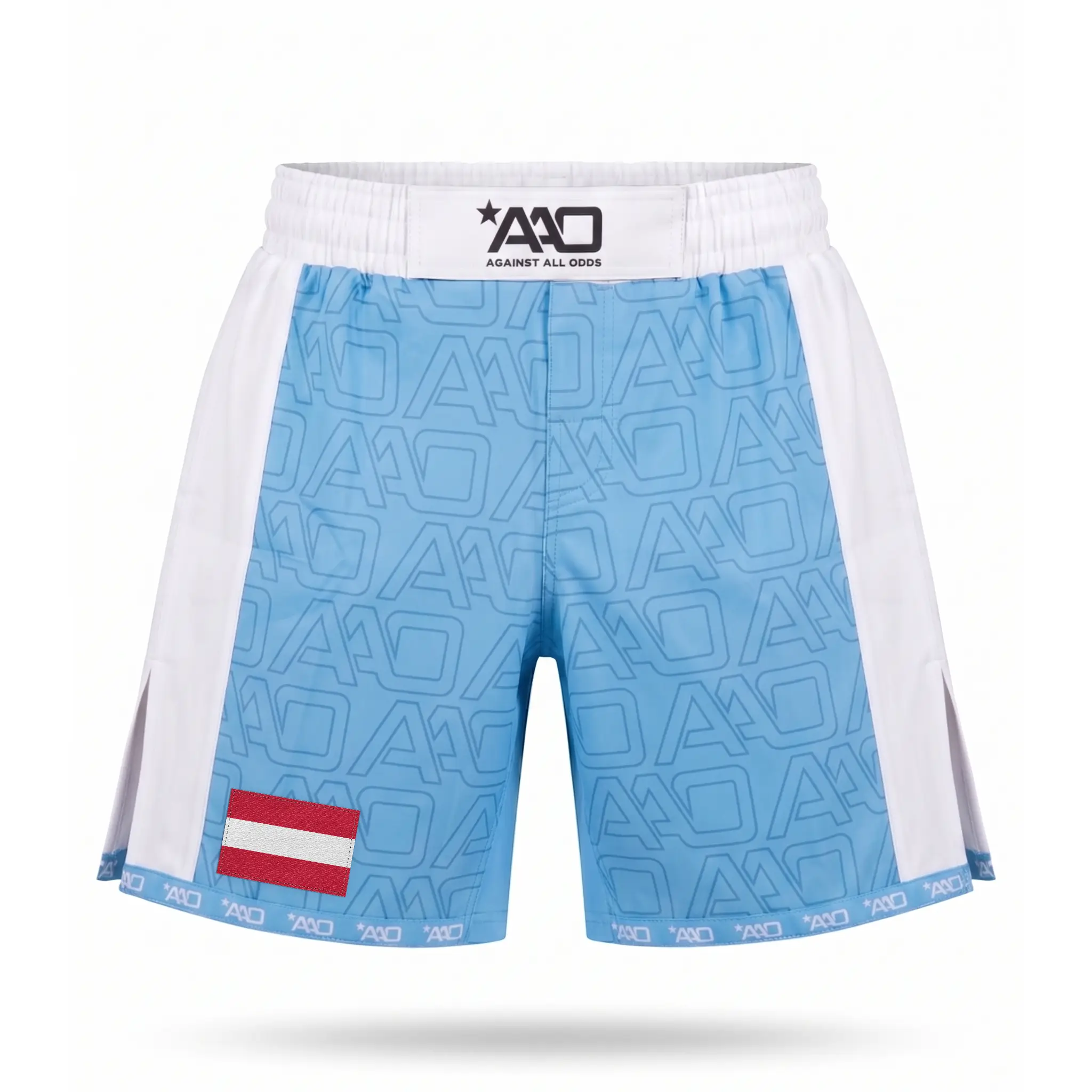 Österreich Elevate MMA Shorts Babyblau/Weiss Bild 1