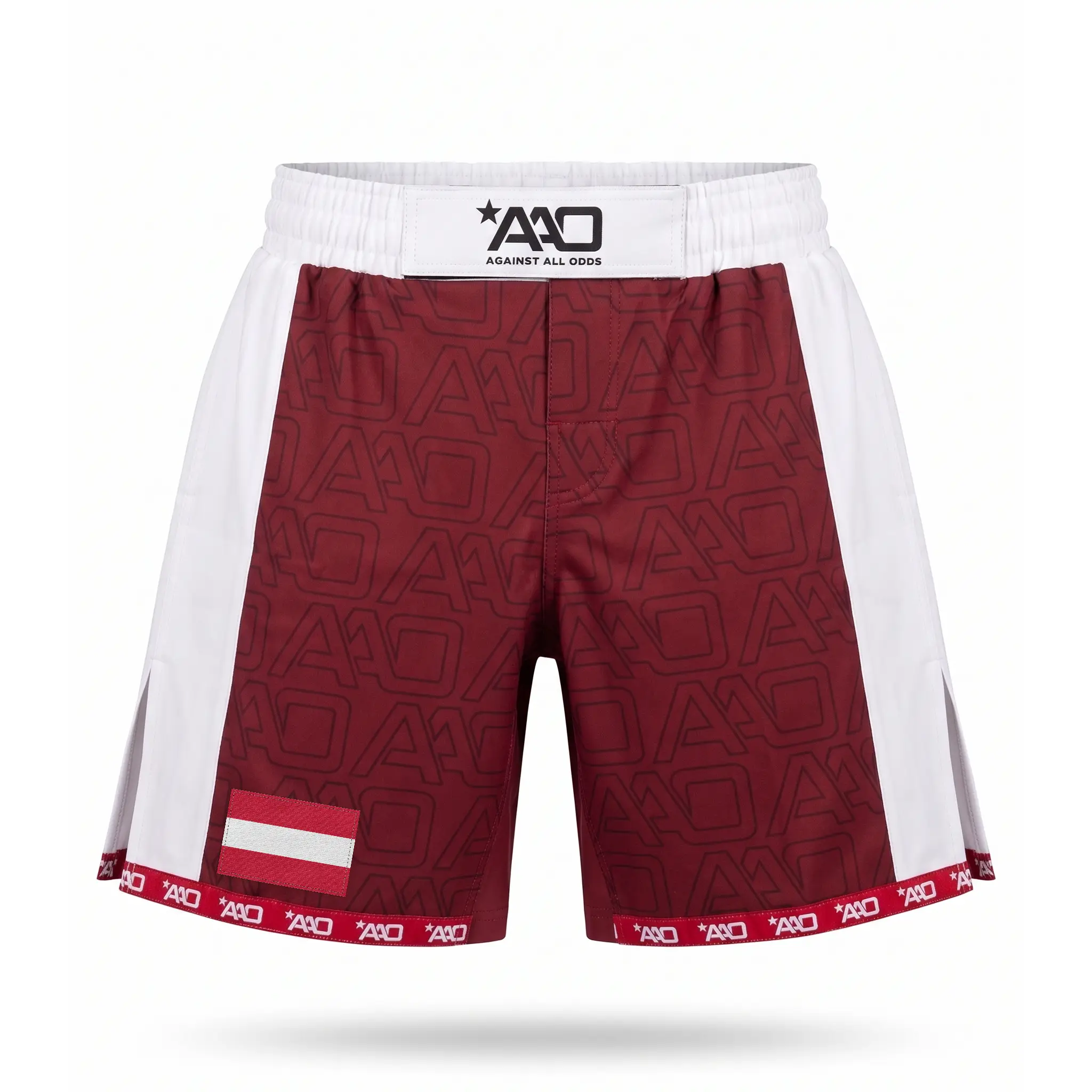Österreich Elevate MMA Shorts Rot/Weiss Bild 1