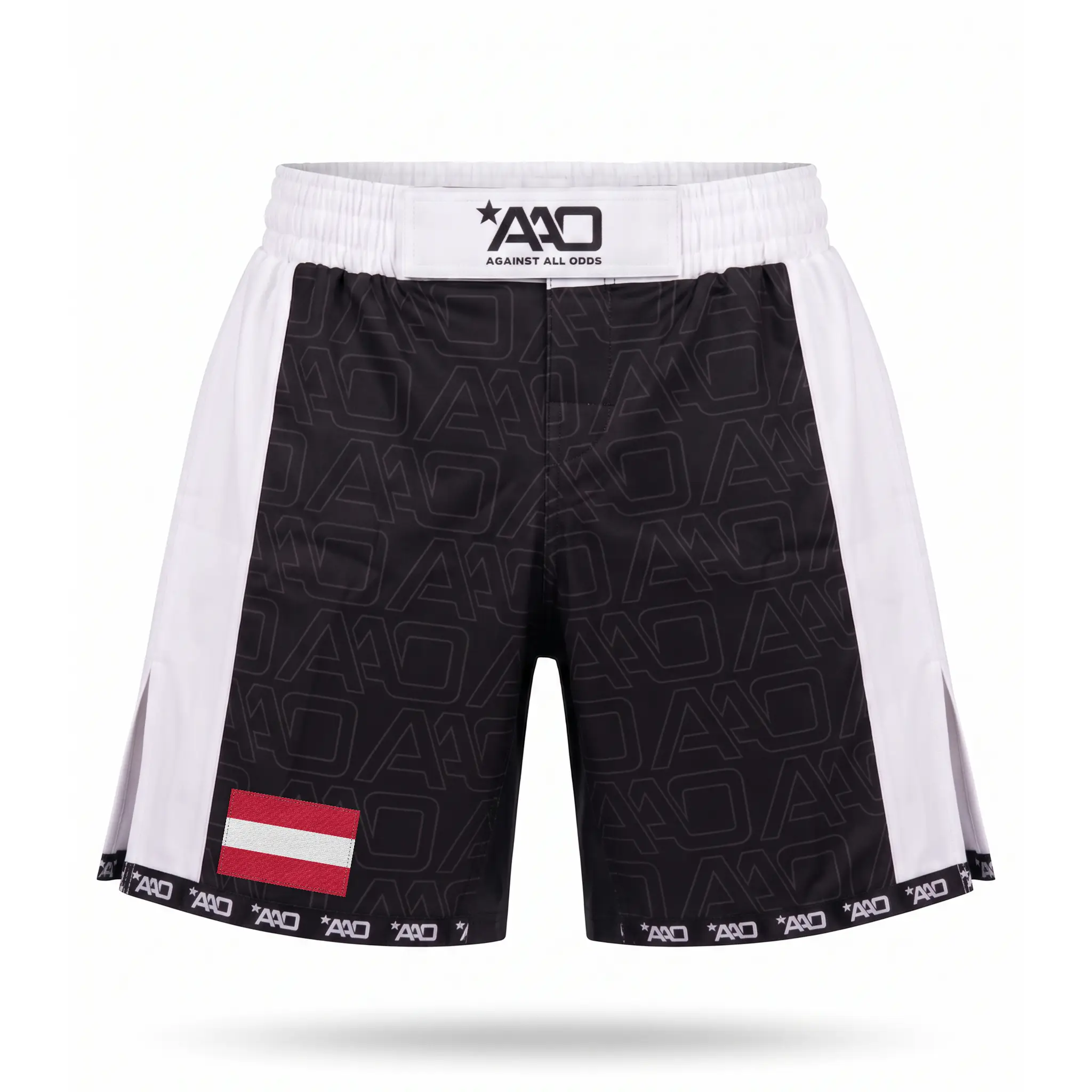 Österreich Elevate MMA Shorts Schwarz/Weiss Bild 1
