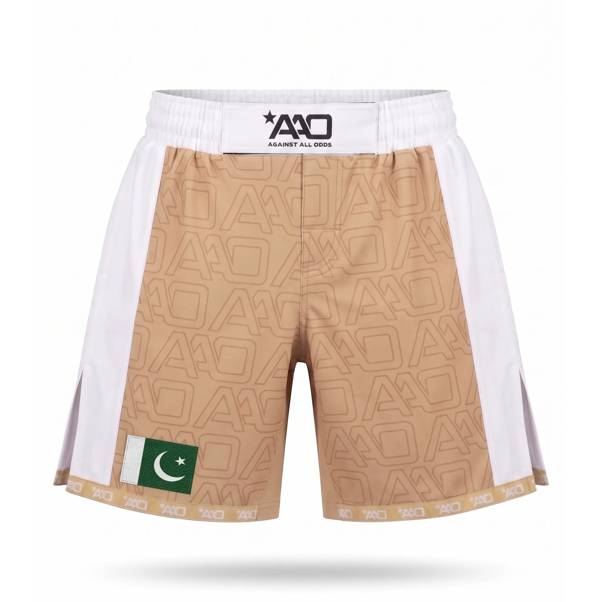 Pakistan Elevate MMA Shorts Beige/Weiss Bild 1