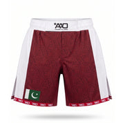 Pakistan Elevate MMA Shorts Rot/Weiss Bild 1