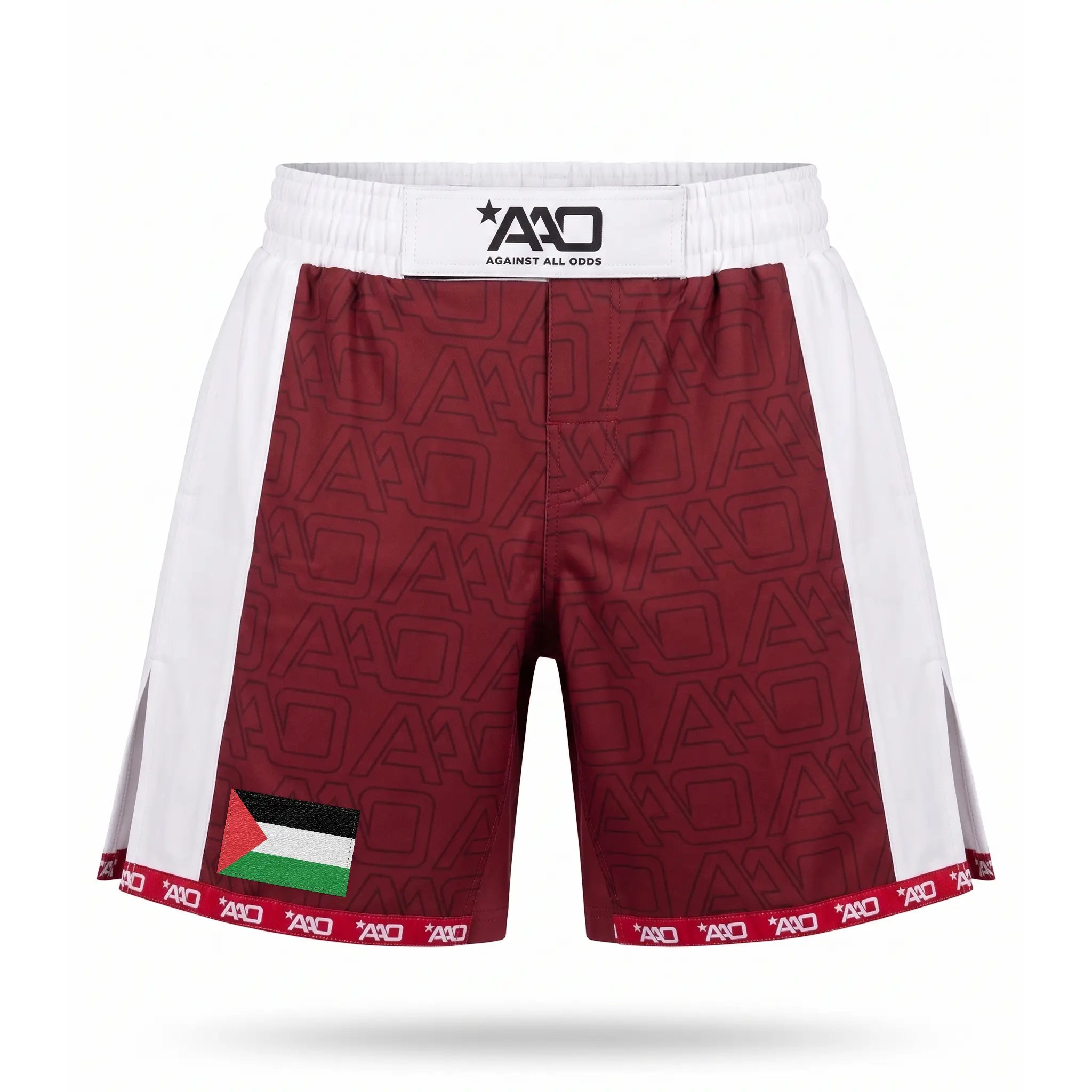 Palästina Elevate MMA Shorts Rot/Weiss Bild 1