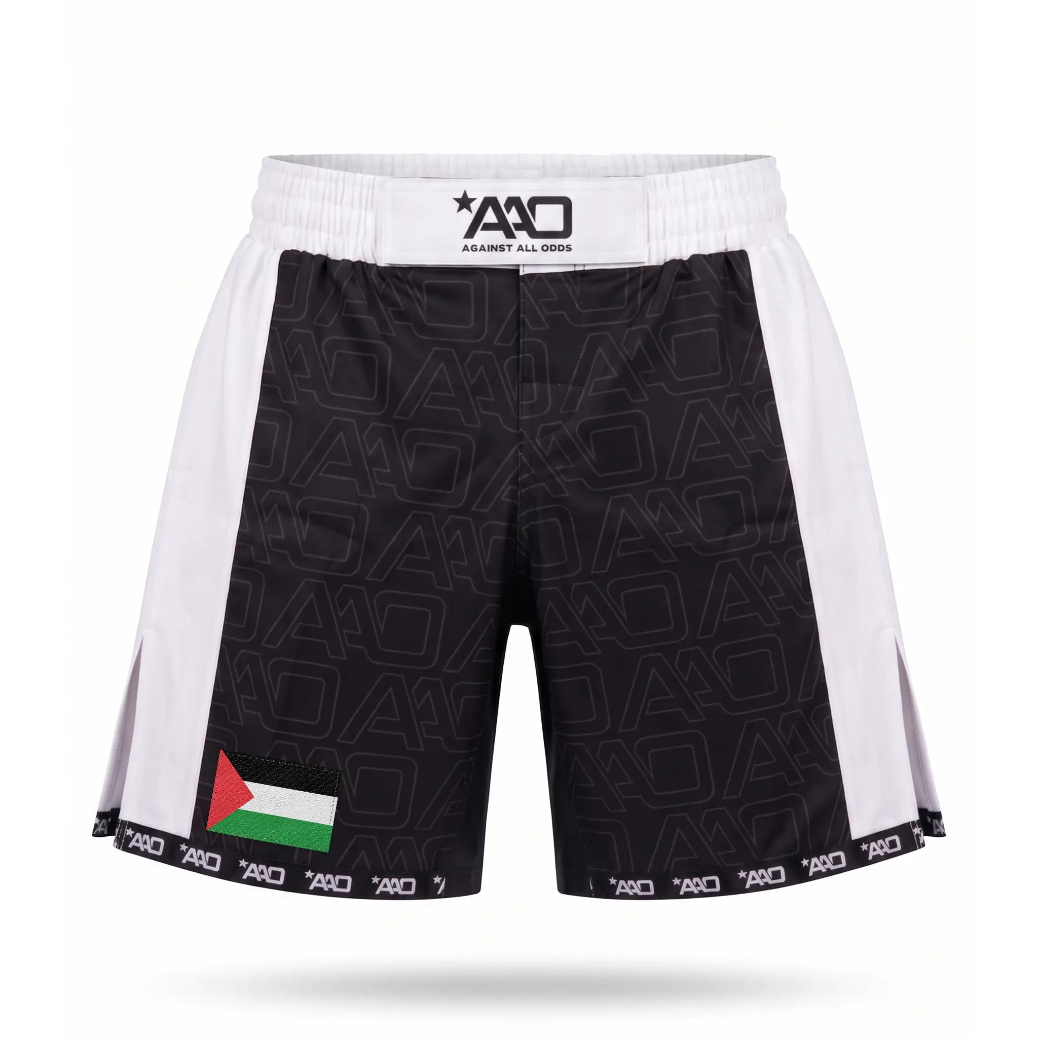 Palästina Elevate MMA Shorts Schwarz/Weiss Bild 1