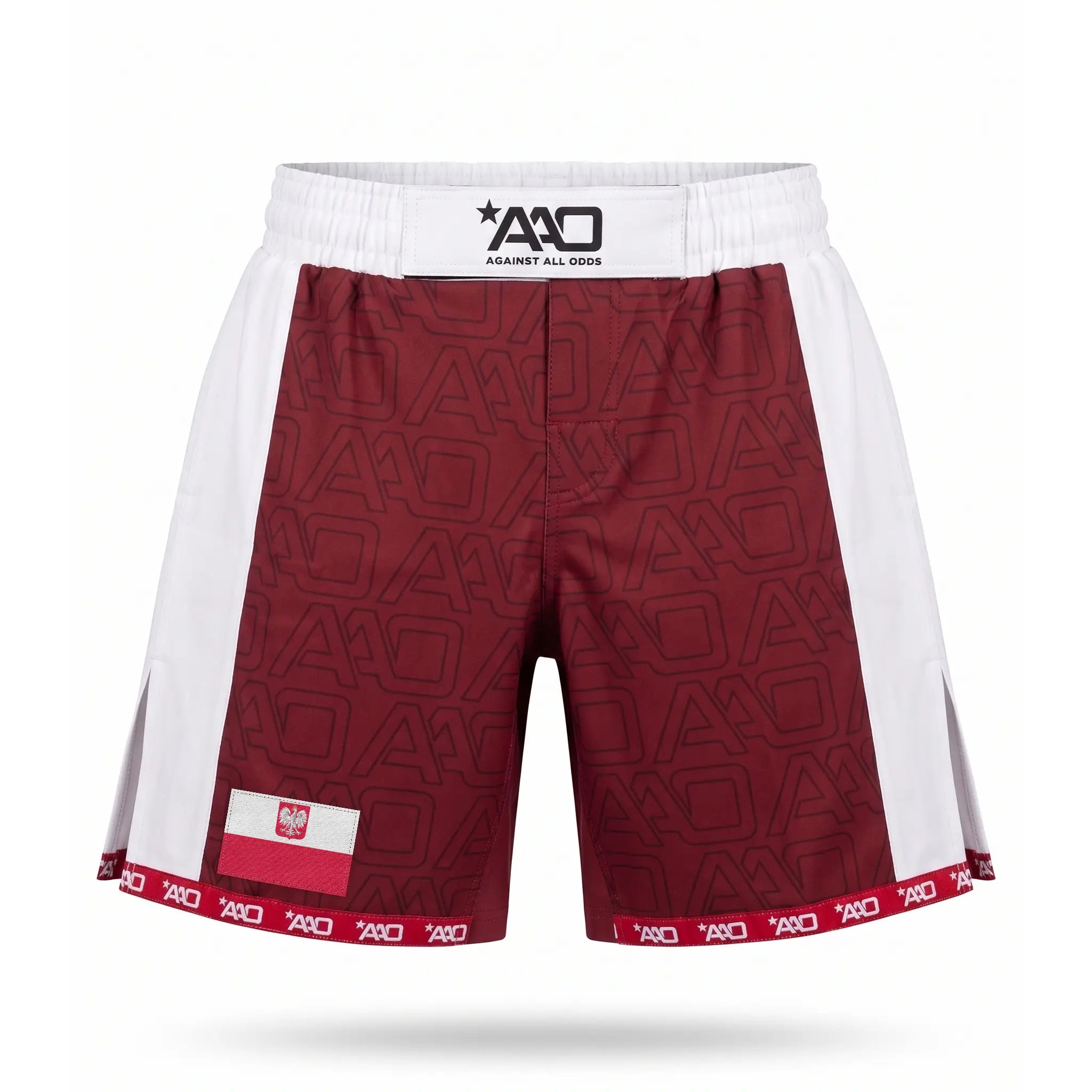 Polen Elevate MMA Shorts Rot/Weiss Bild 1