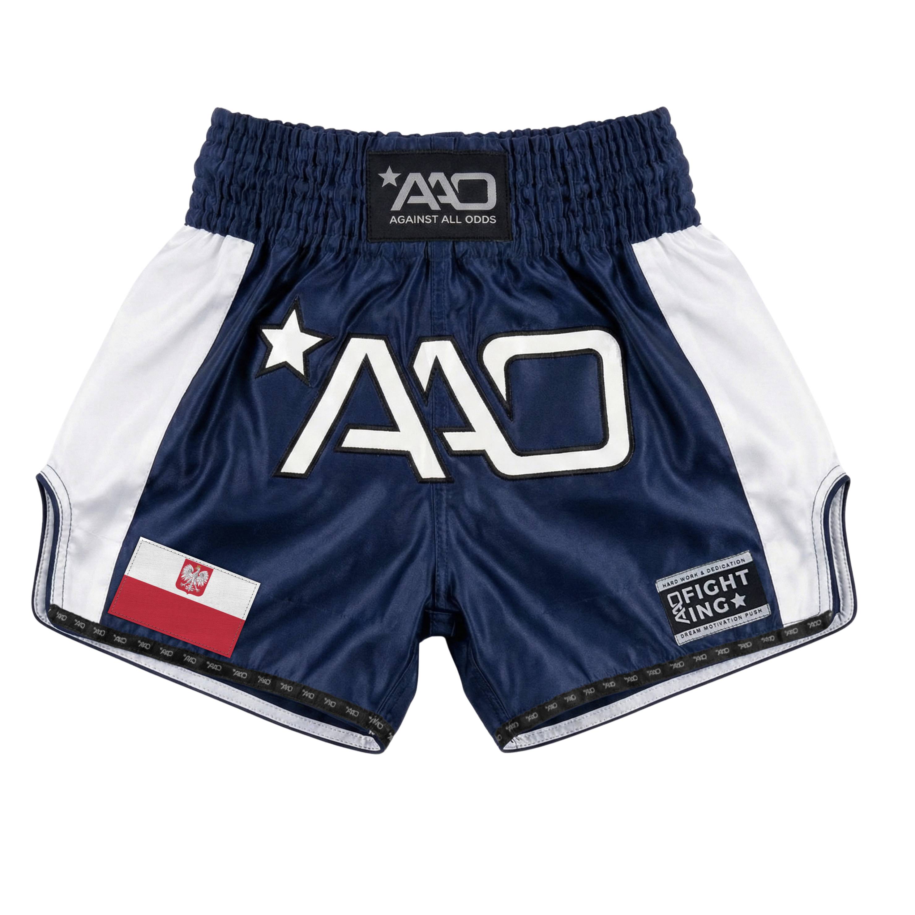 AAO Muay Thai Shorts "Legacy" - Polen - Aao-Fighting