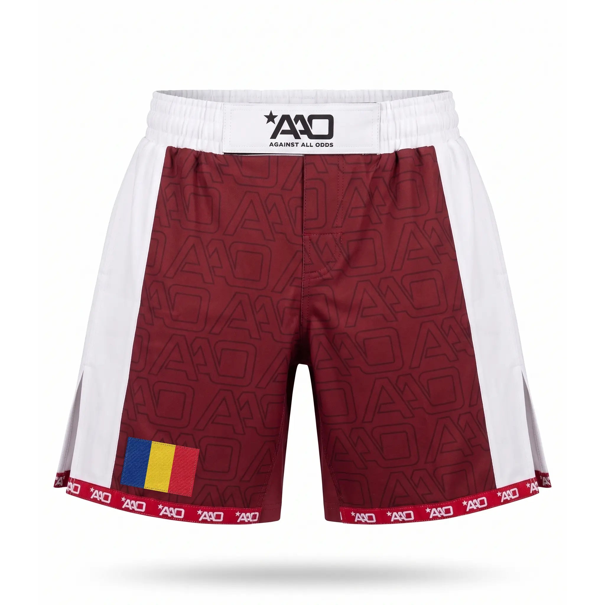 Rumänien Elevate MMA Shorts Rot/Weiss Bild 1