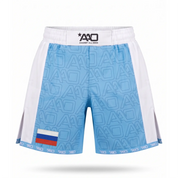 Russland Elevate MMA Shorts Babyblau/Weiss Bild 1