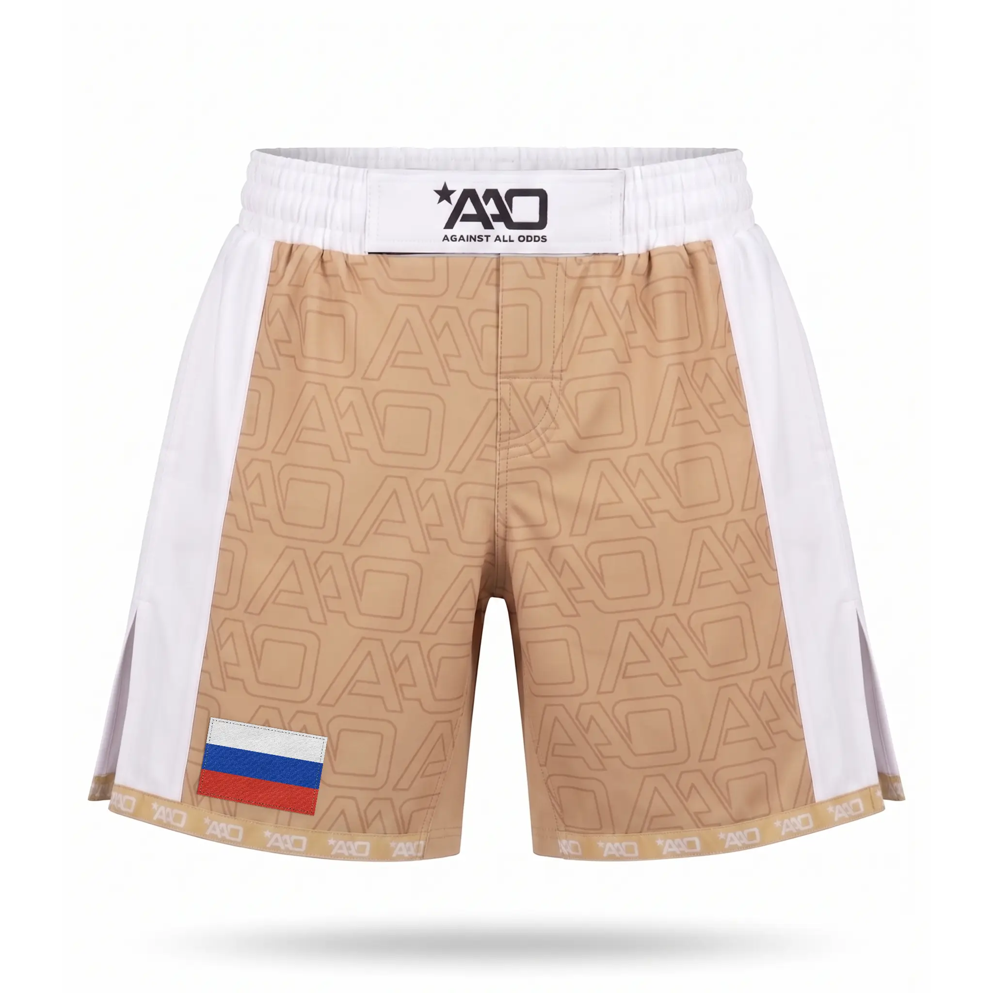 Russland Elevate MMA Shorts Beige/Weiss Bild 1