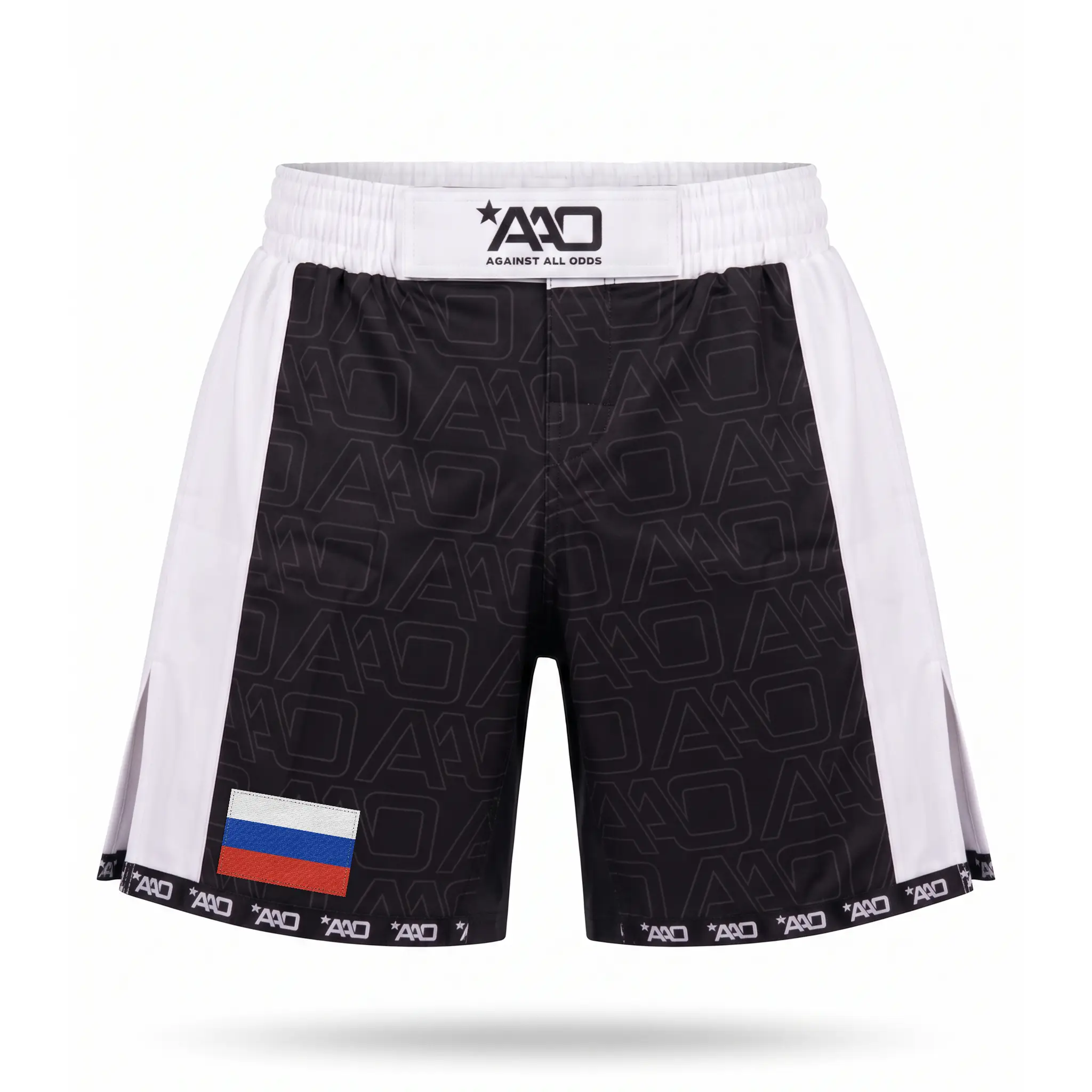 Russland Elevate MMA Shorts Schwarz/Weiss Bild 1