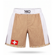 Schweiz Elevate MMA Shorts Beige/Weiss Bild 1