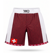 Schweiz Elevate MMA Shorts Rot/Weiss Bild 1