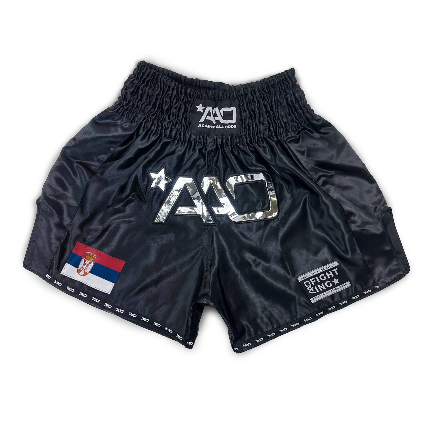 AAO Shorts Clean - Serbia Black