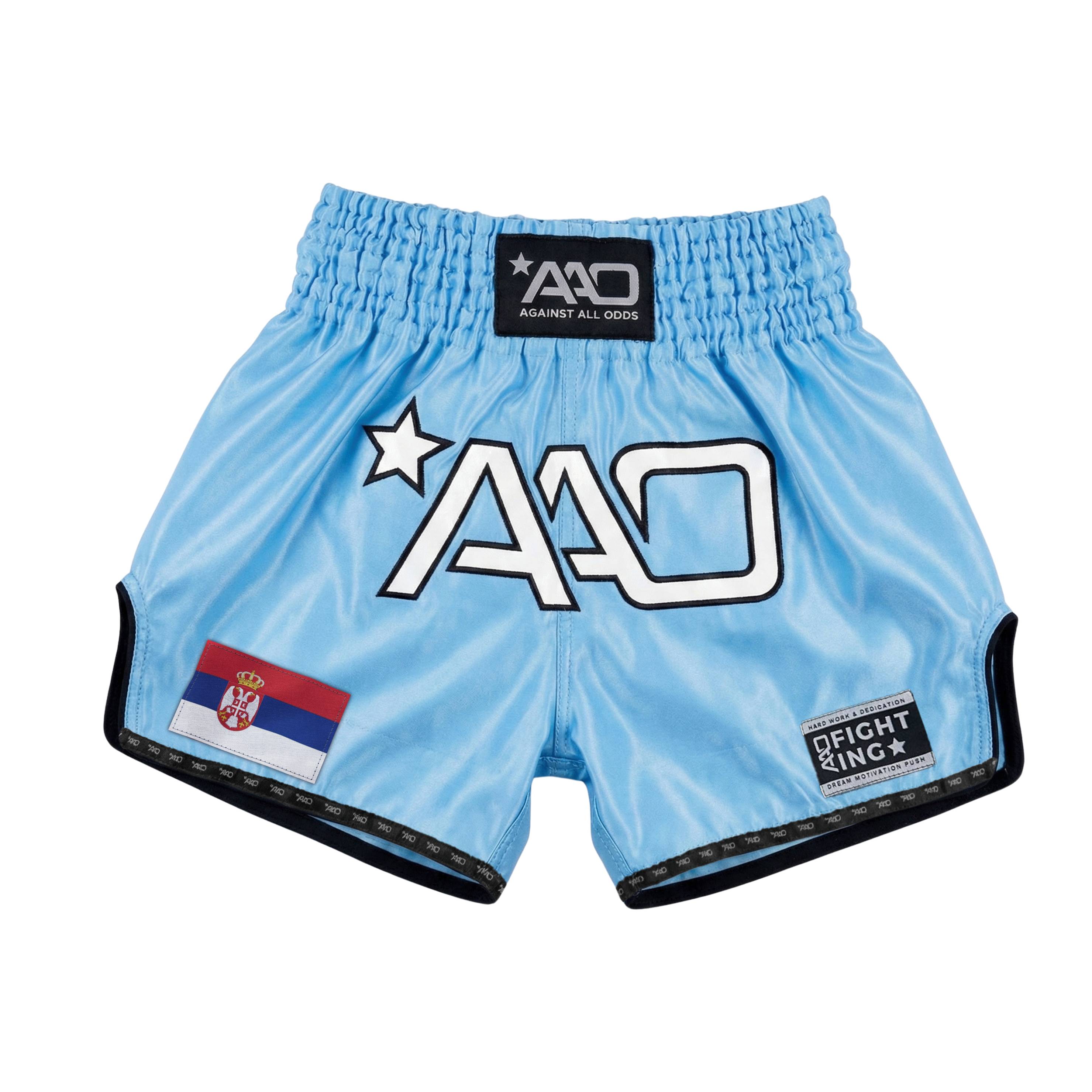 AAO Muay Thai Shorts "Legacy" - Serbien - Aao-Fighting