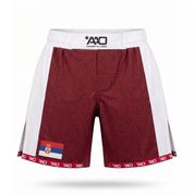 Serbien Elevate MMA Shorts Rot/Weiss Bild 1