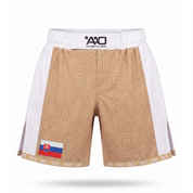 Slowakei Elevate MMA Shorts Beige/Weiss Bild 1