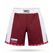 Slowakei Elevate MMA Shorts Rot/Weiss Bild 1