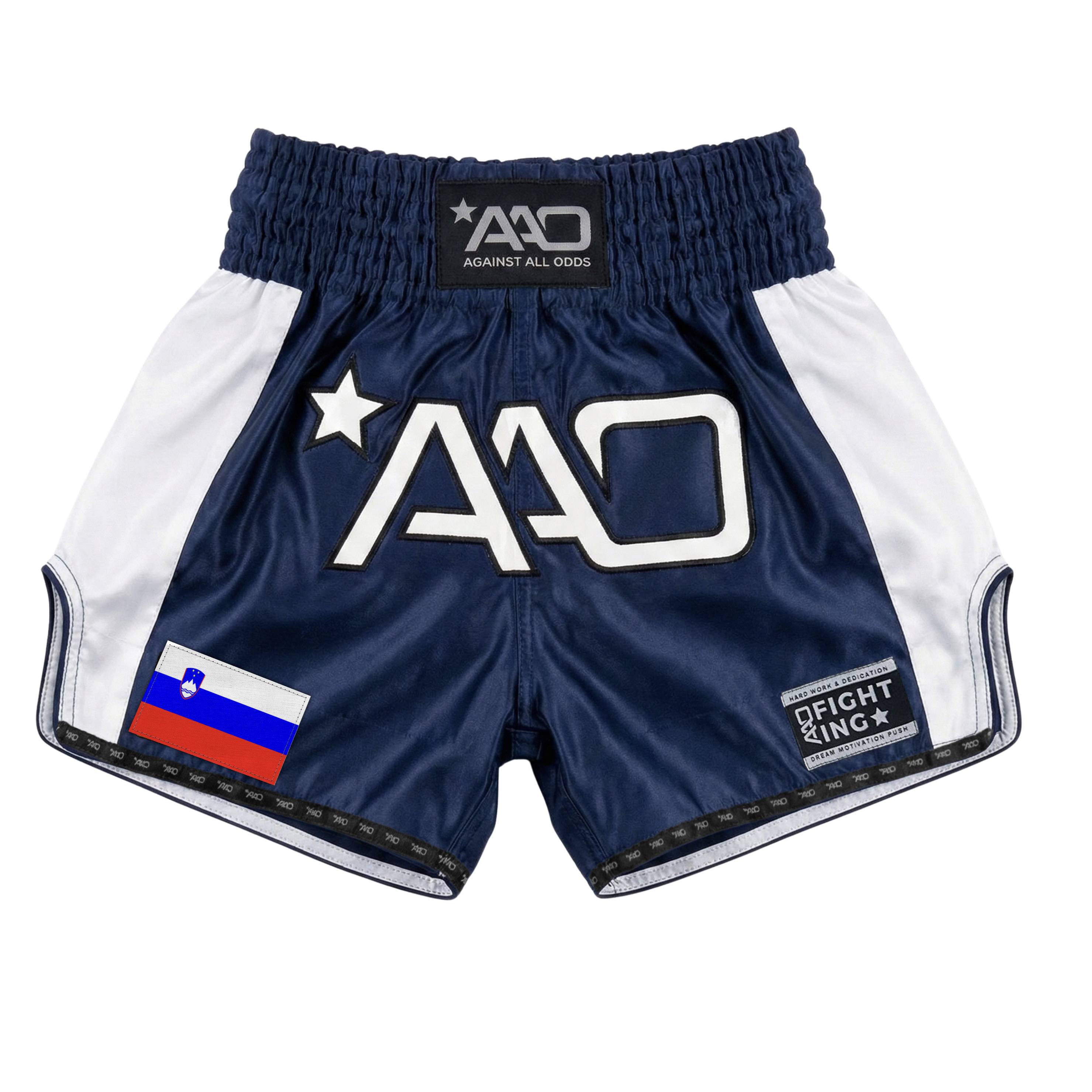 AAO Muay Thai Shorts "Legacy" - Slowenien - Aao-Fighting