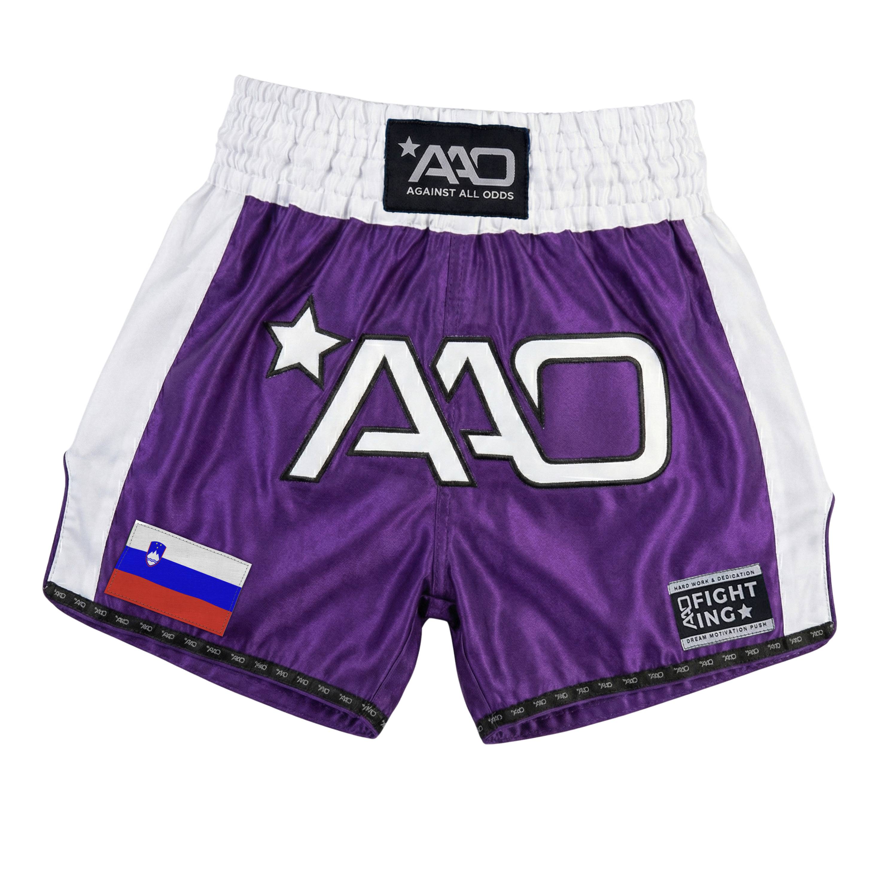 AAO Muay Thai Shorts "Legacy" - Slowenien - Aao-Fighting