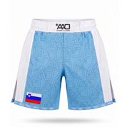 Slowenien Elevate MMA Shorts Babyblau/Weiss Bild 1