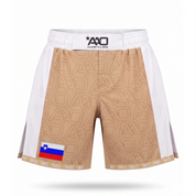 Slowenien Elevate MMA Shorts Beige/Weiss Bild 1