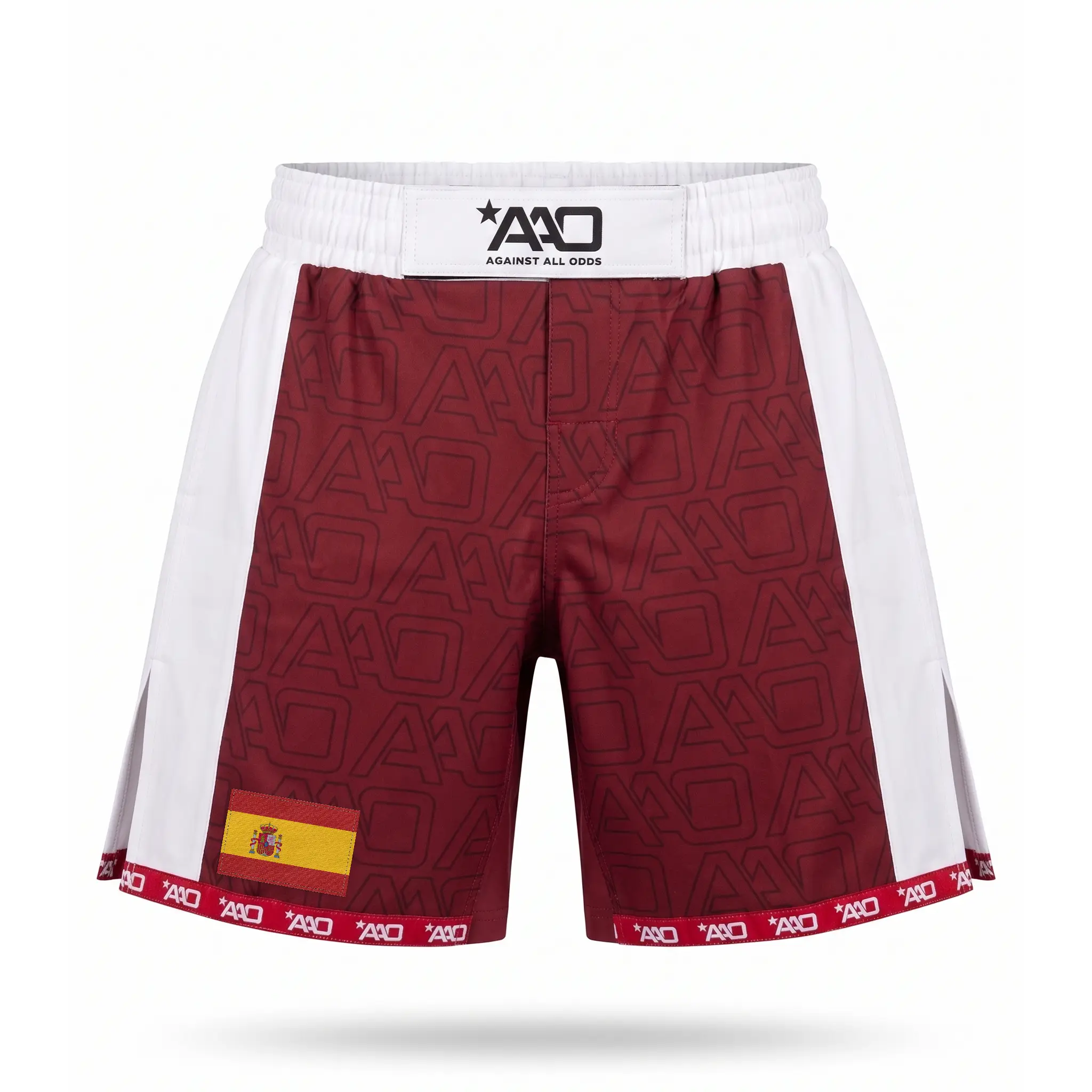 Spanien Elevate MMA Shorts Rot/Weiss Bild 1