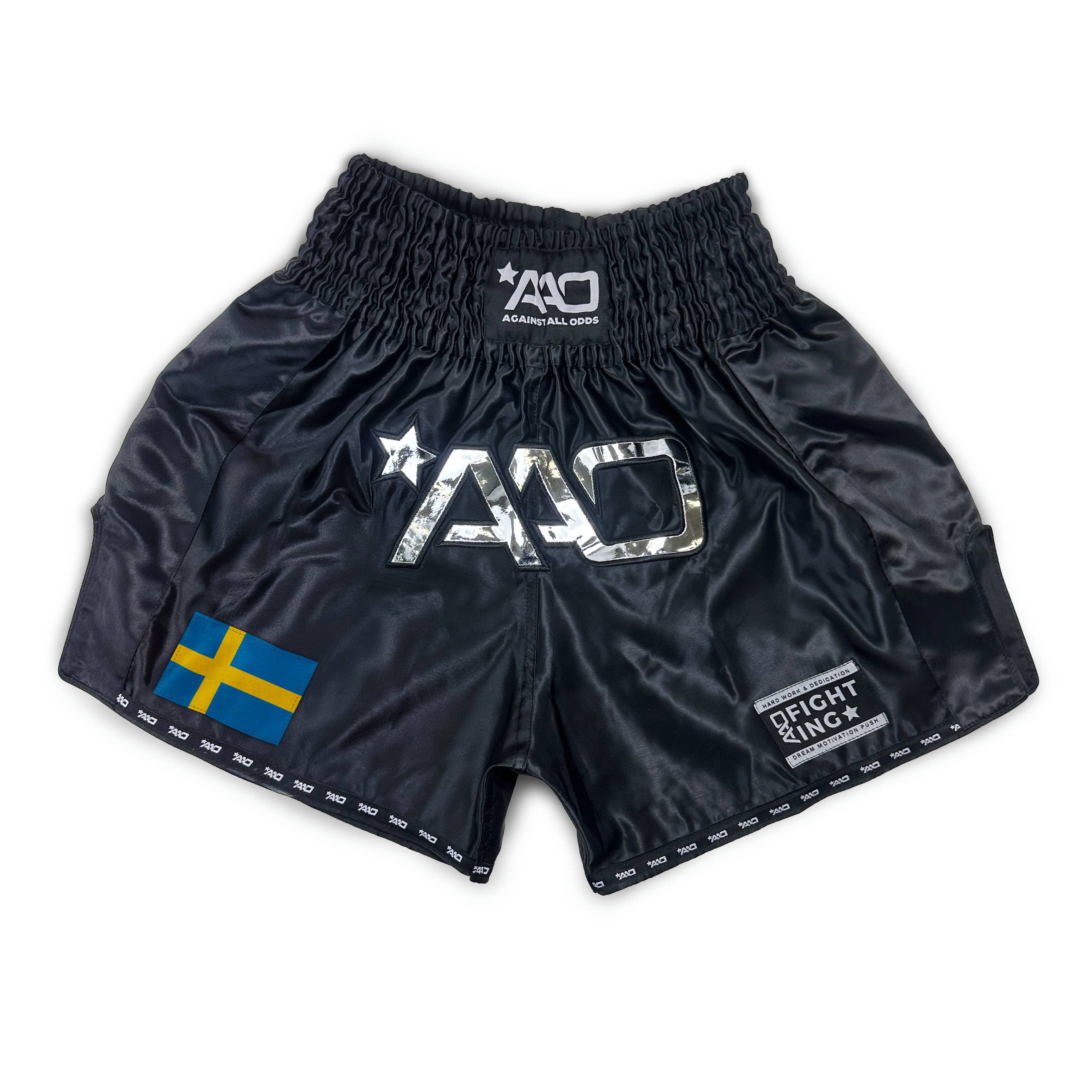 AAO Muay Thai Shorts "Legacy" - Schweden - Aao-Fighting