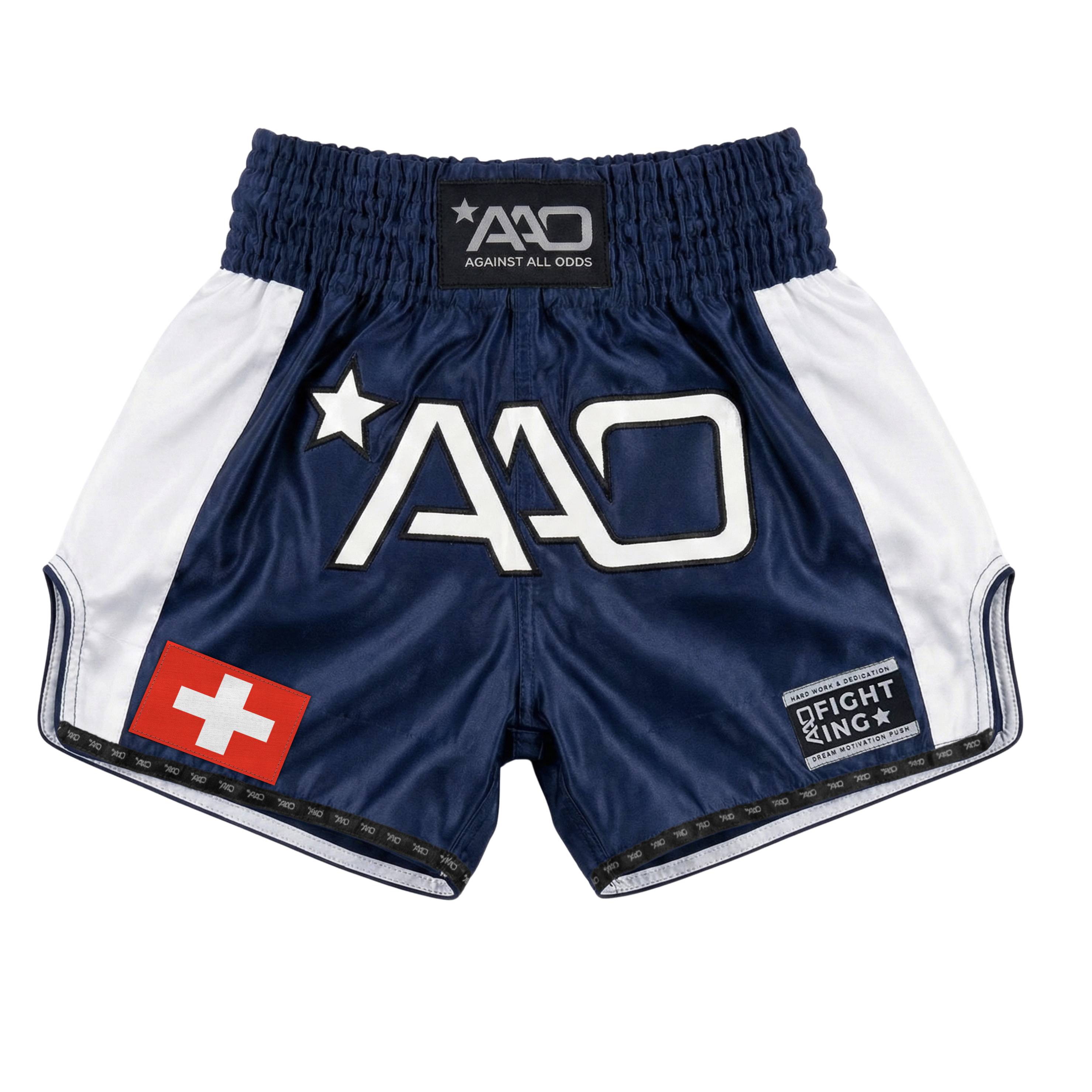 AAO Muay Thai Shorts "Legacy" - Schweiz - Aao-Fighting
