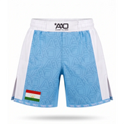 Tadschikistan Elevate MMA Shorts Babyblau/Weiss Bild 1
