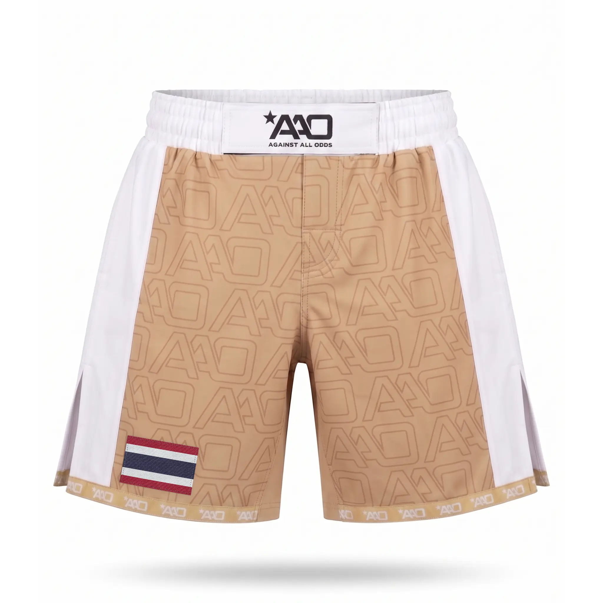 Thailand Elevate MMA Shorts Beige/Weiss Bild 1