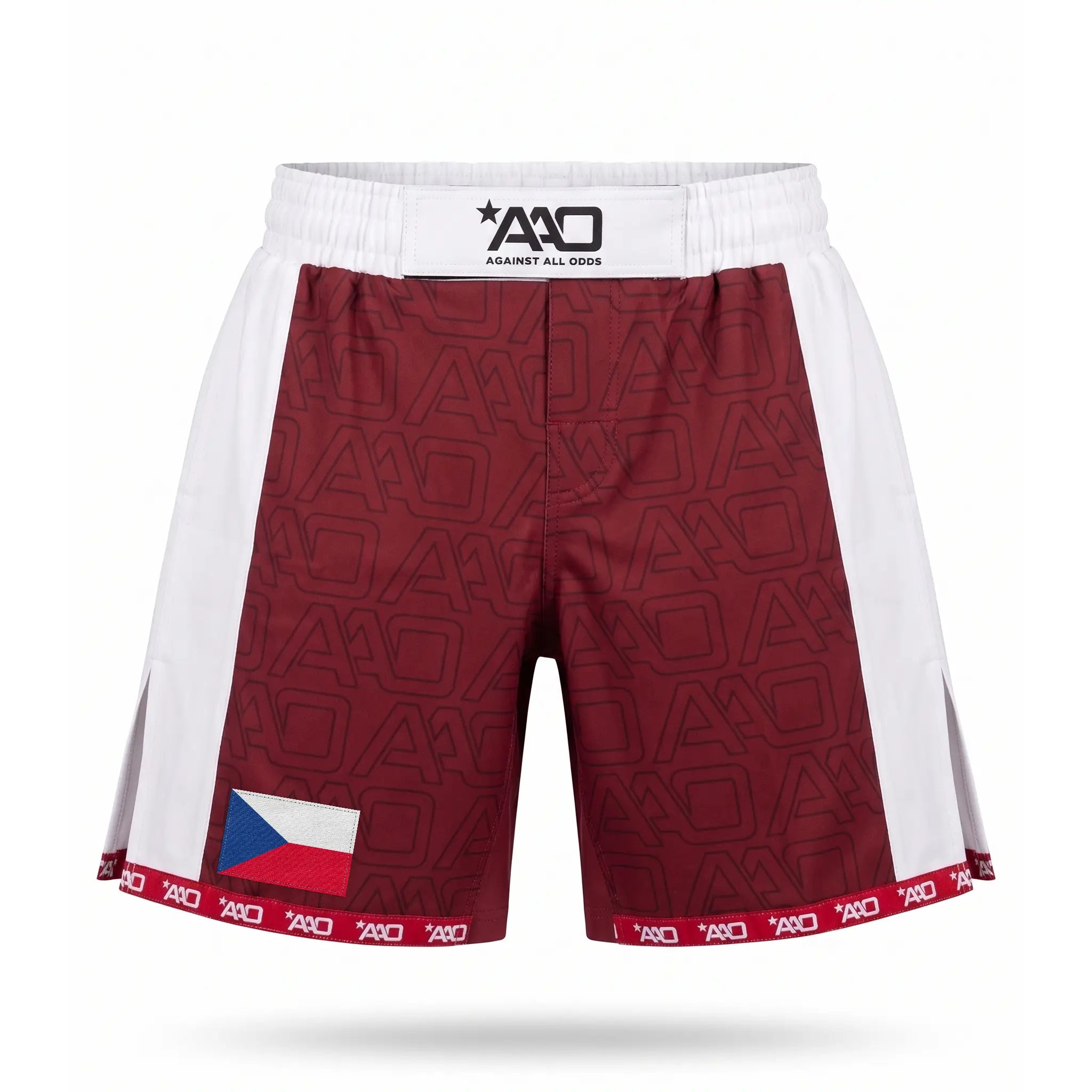 Tschechien Elevate MMA Shorts Rot/Weiss Bild 1