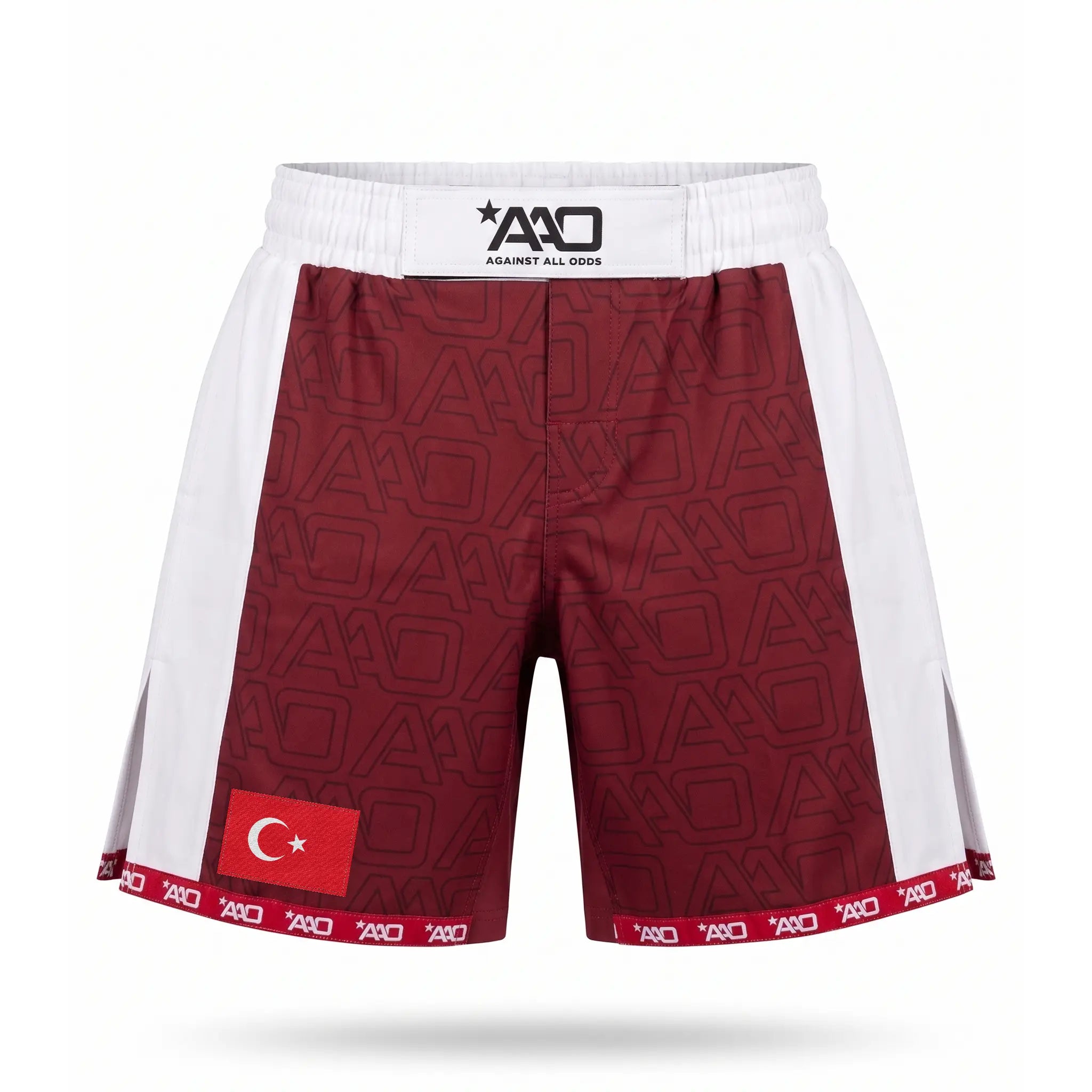 Türkei Elevate MMA Shorts Rot/Weiss Bild 1