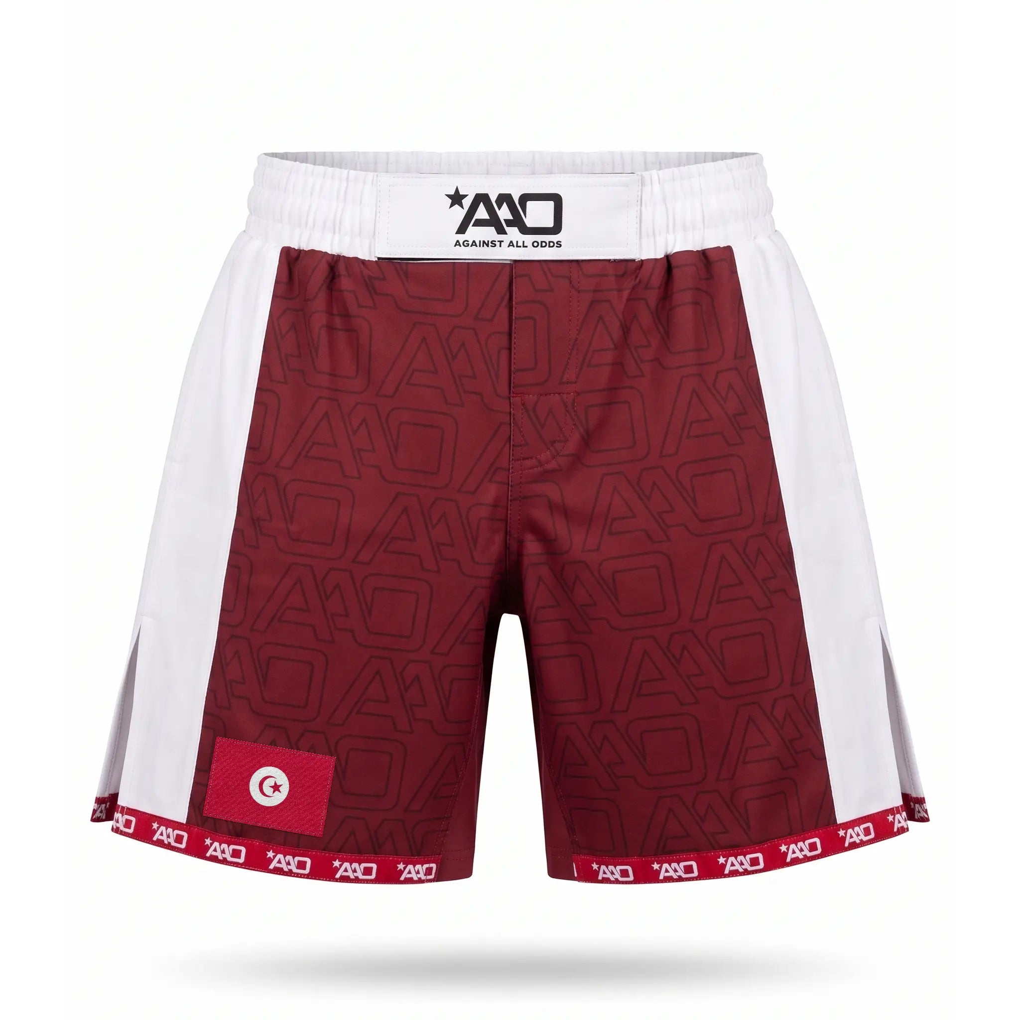 Tunesien Elevate MMA Shorts Rot/Weiss Bild 1