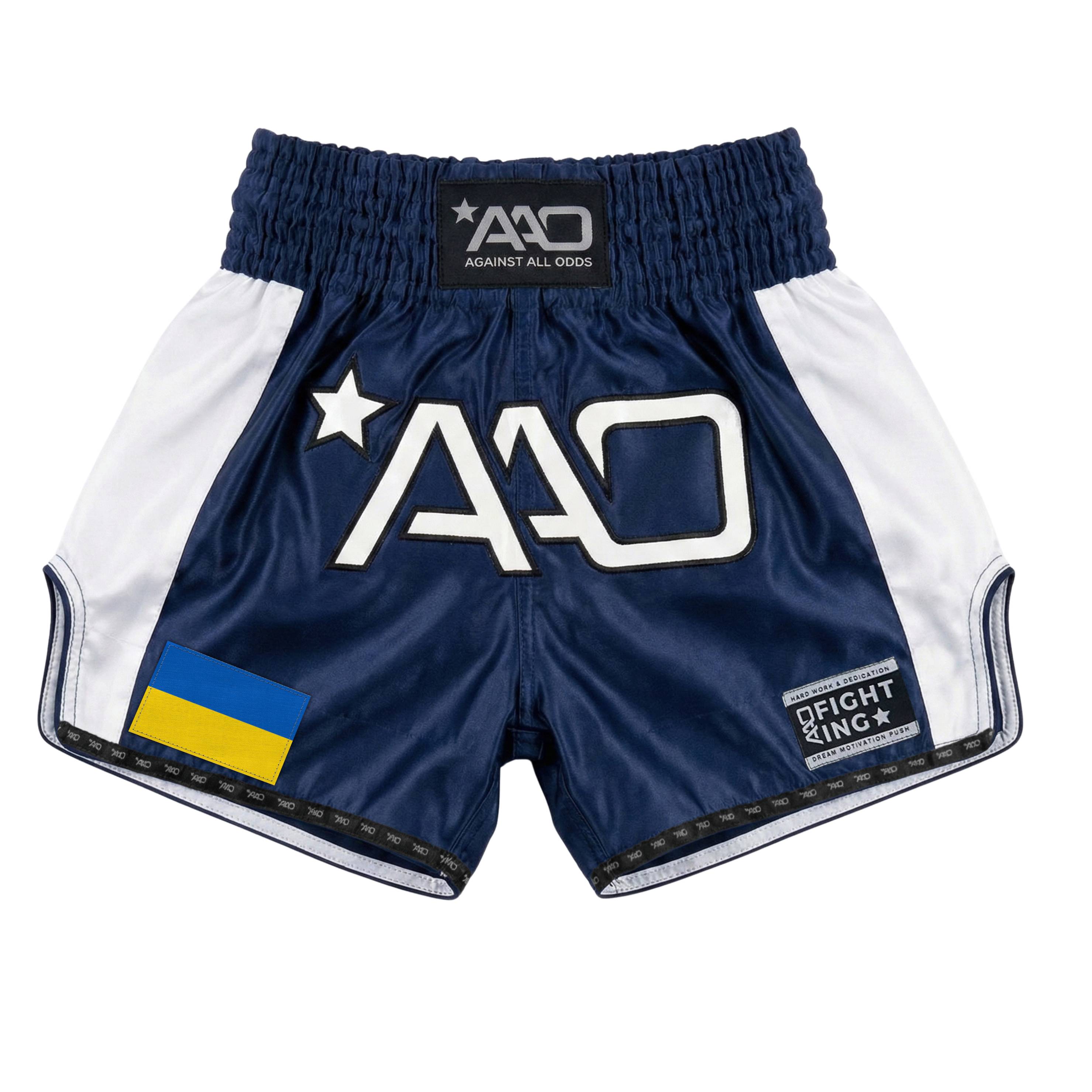 AAO Muay Thai Shorts "Legacy" - Ukraine - Aao-Fighting