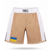Ukraine Elevate MMA Shorts Beige/Weiss Bild 1