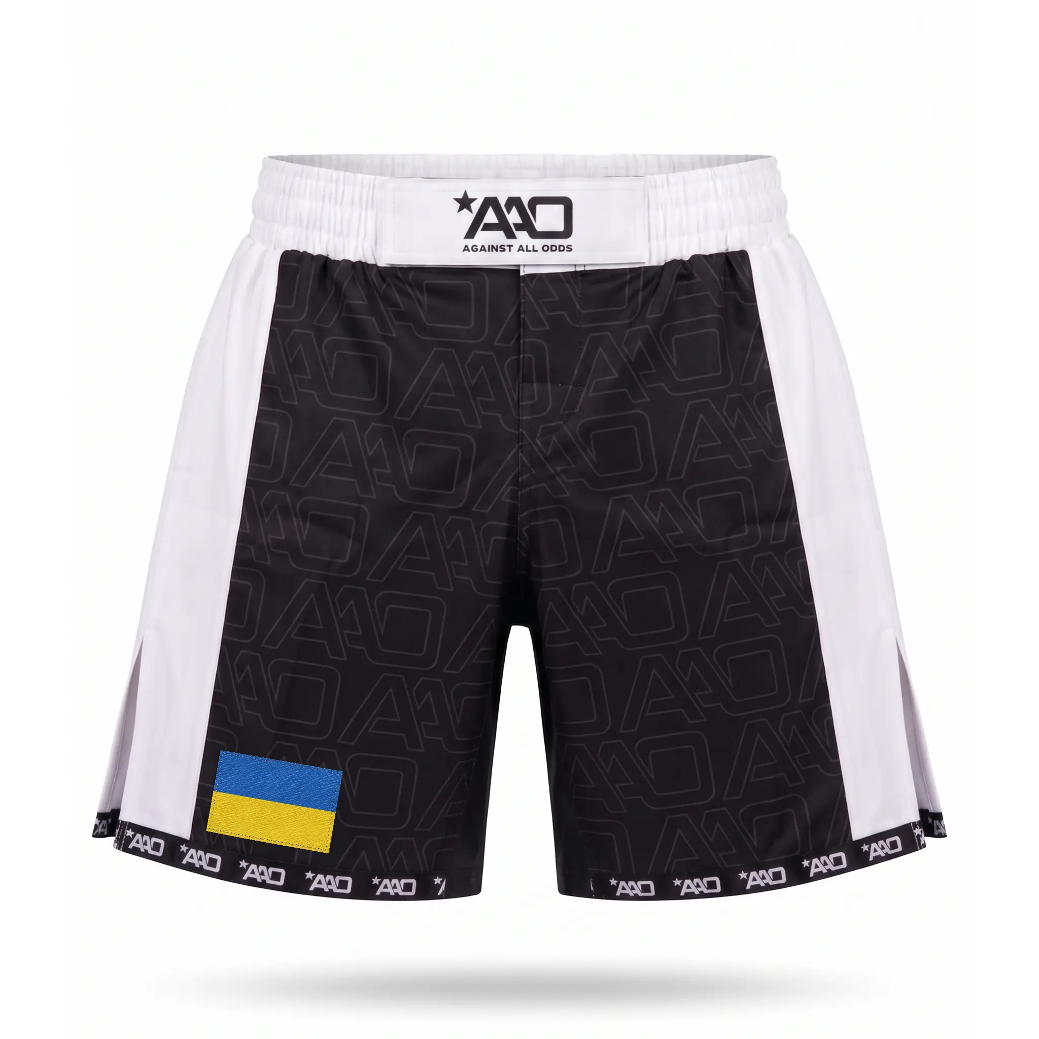 Ukraine Elevate MMA Shorts Schwarz/Weiss Bild 1