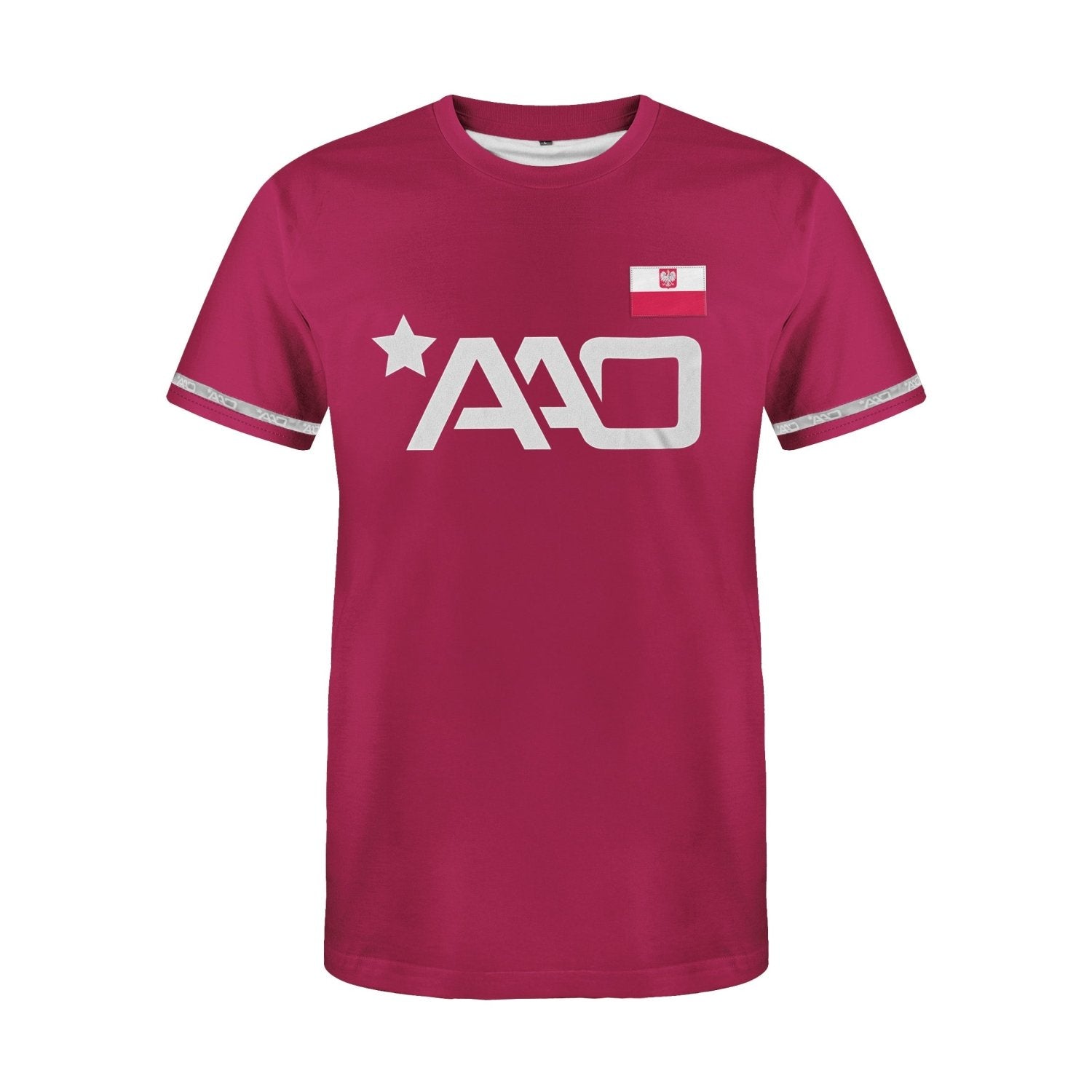 AAO Polska Martial Arts T-Shirt – Flag-Design Fightwear