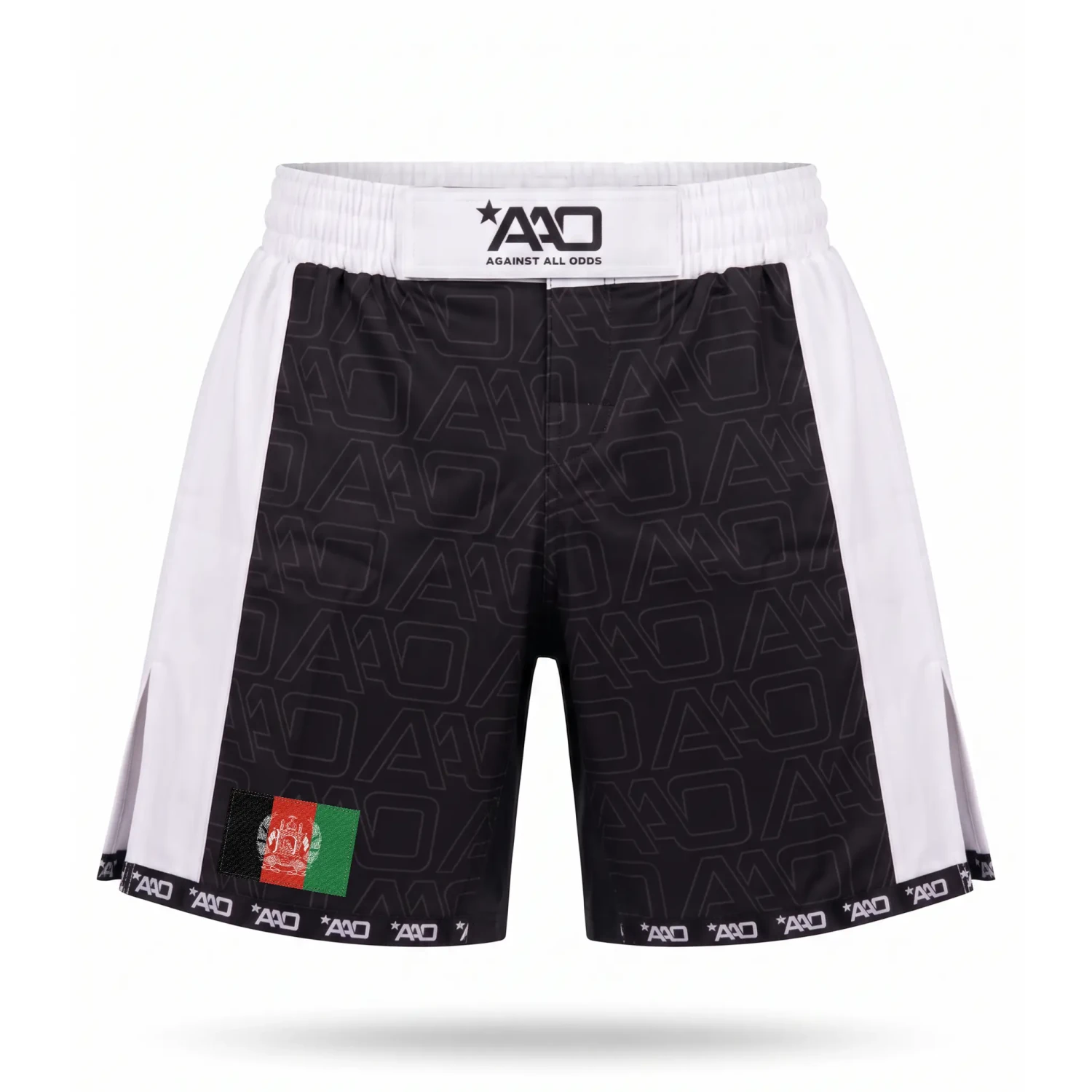 Afghanistan Elevate MMA Shorts Schwarz/Weiss Bild 1