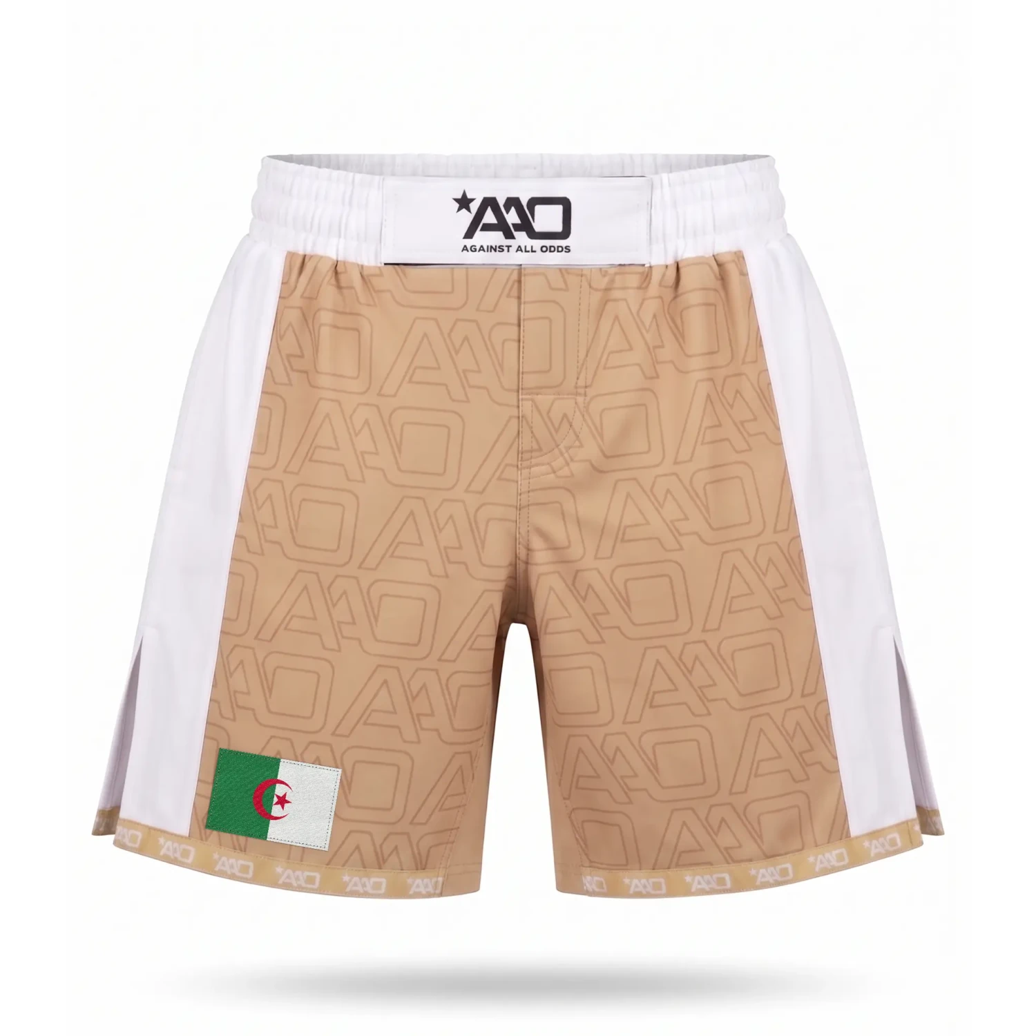 Algerien Elevate MMA Shorts Beige/Weiss Bild 1