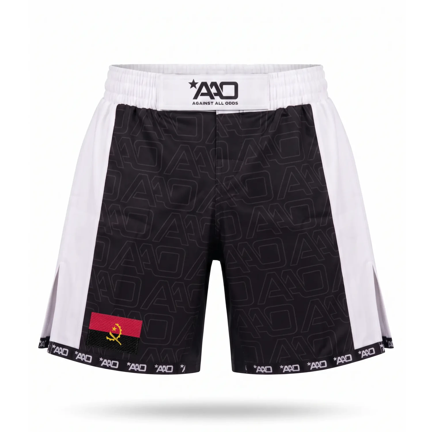 Angola Elevate MMA Shorts Schwarz/Weiss Bild 1