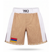 Armenien Elevate MMA Shorts Beige/Weiss Bild 1