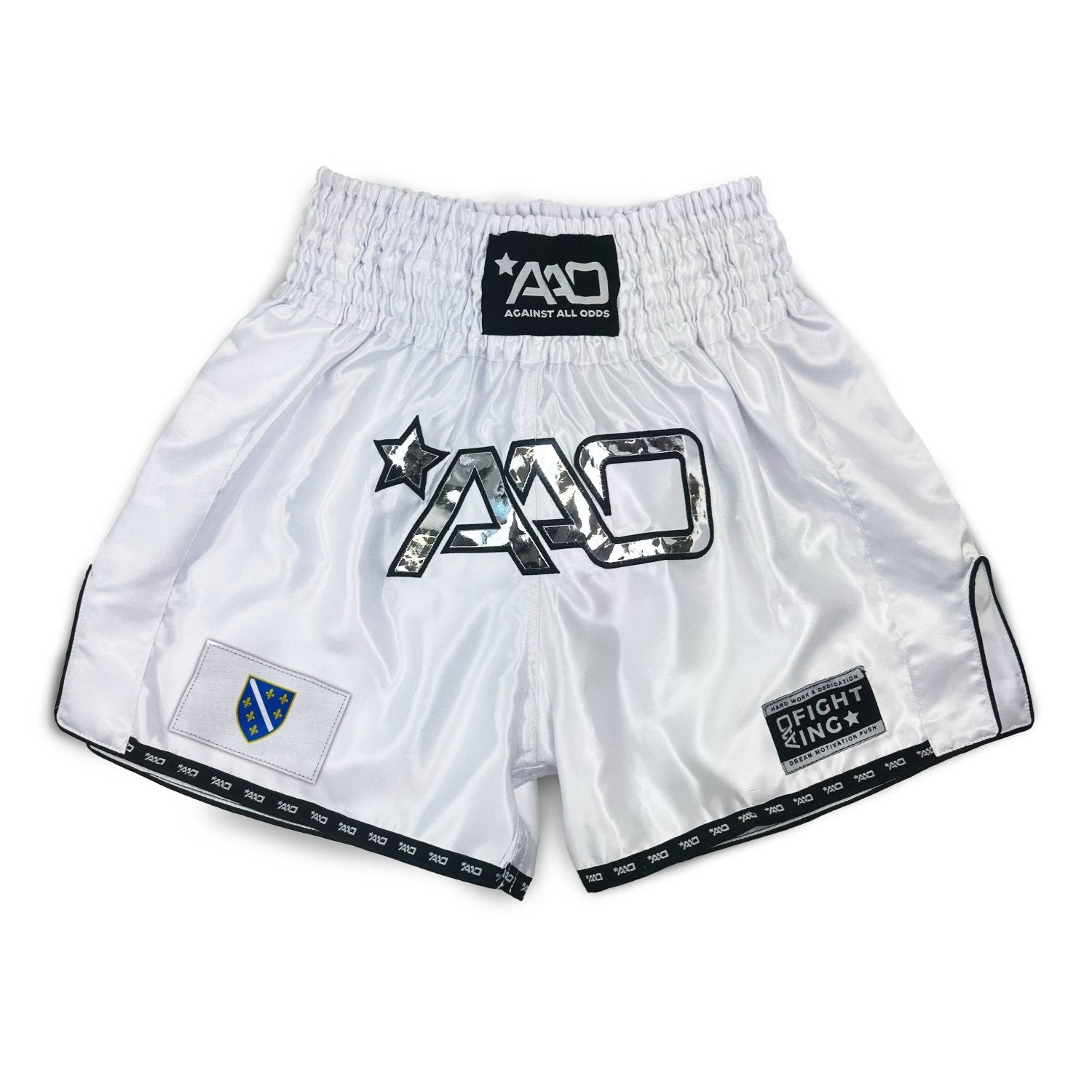 AAO Muay Thai Shorts "Legacy" - Bosnia Ljiljan - Aao-Fighting
