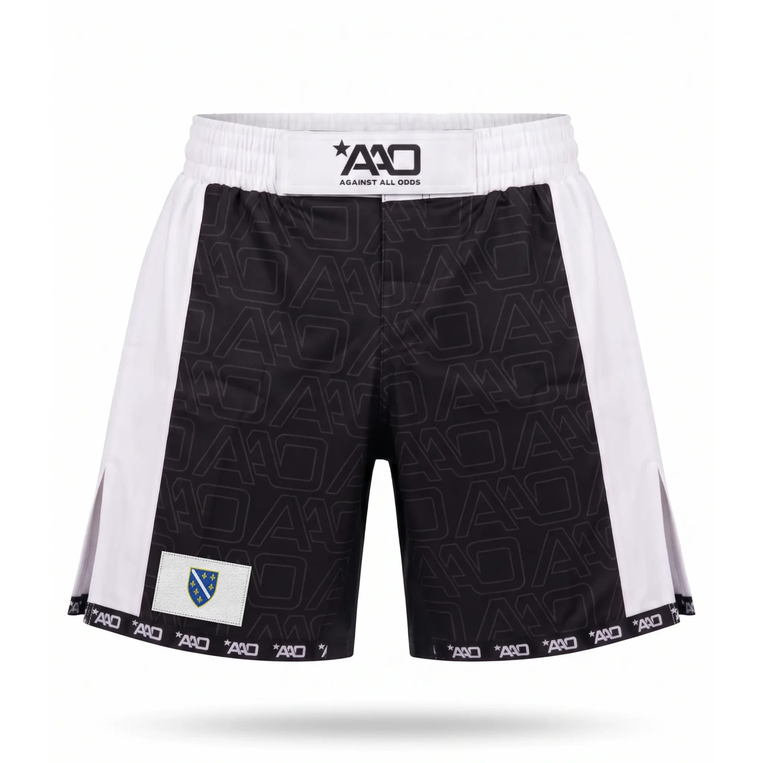 Bosnische Lilie Elevate MMA Shorts Schwarz/Weiss Bild 1