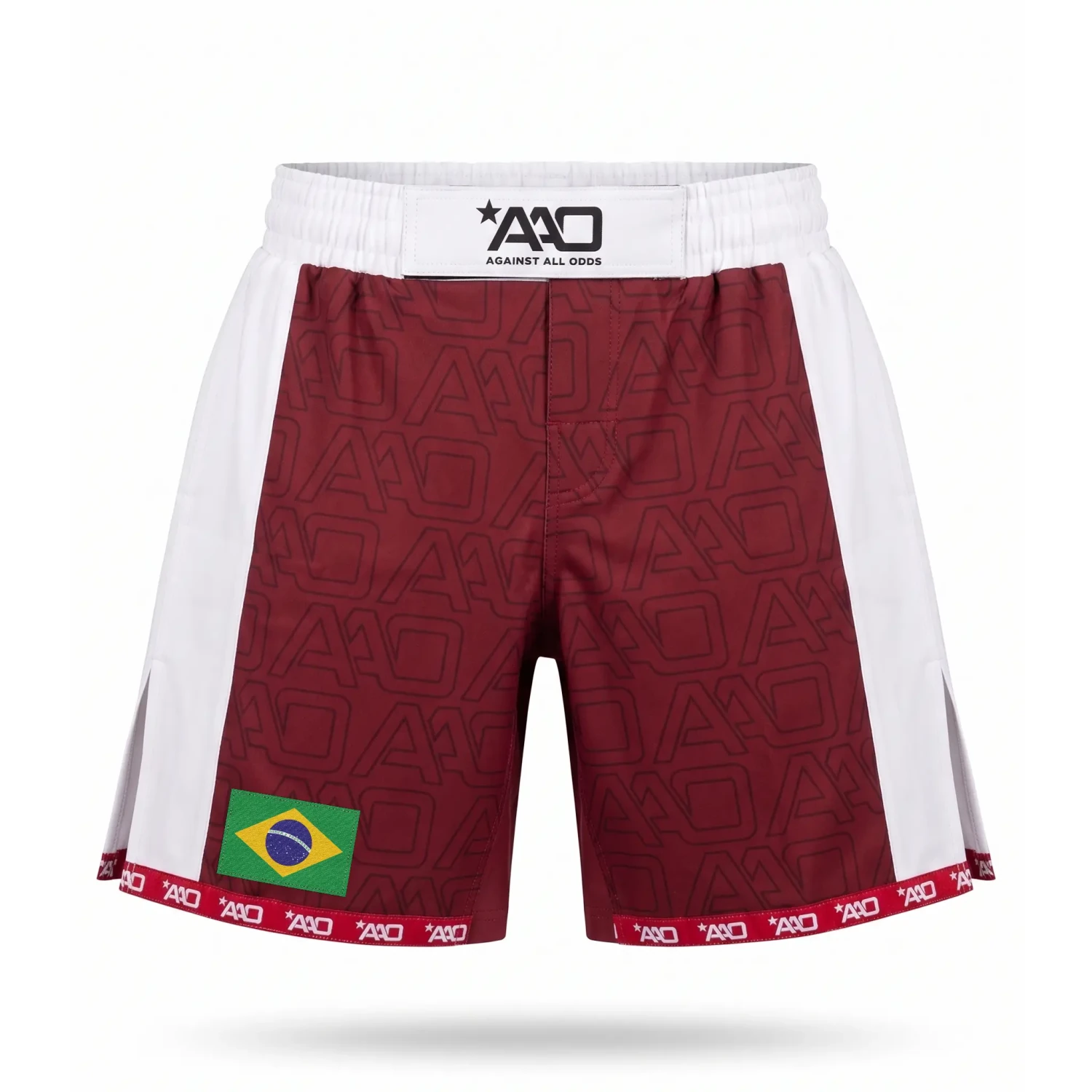 Brasilien Elevate MMA Shorts Rot/Weiss Bild 1