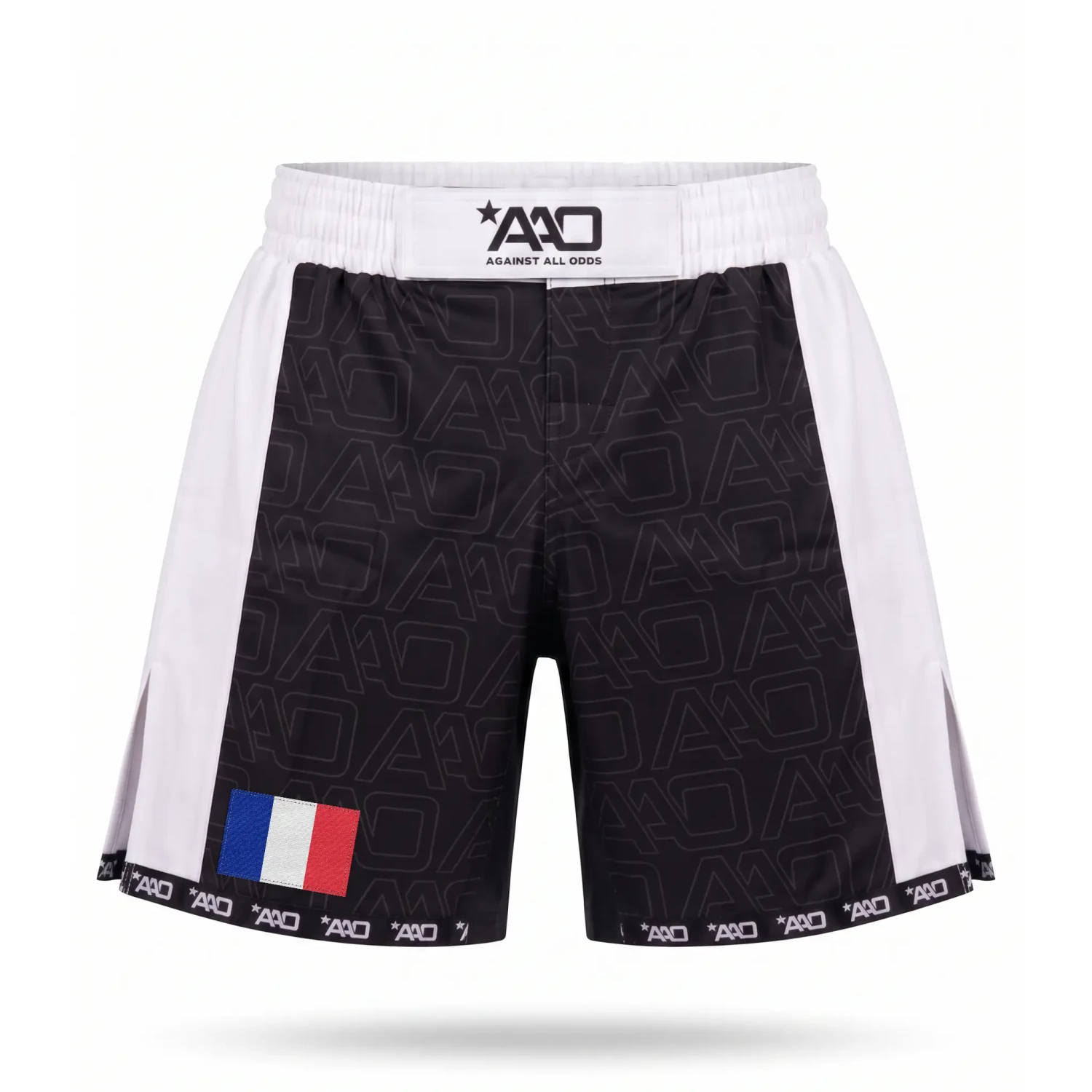 Frankreich Elevate MMA Shorts Schwarz/Weiss Bild 1